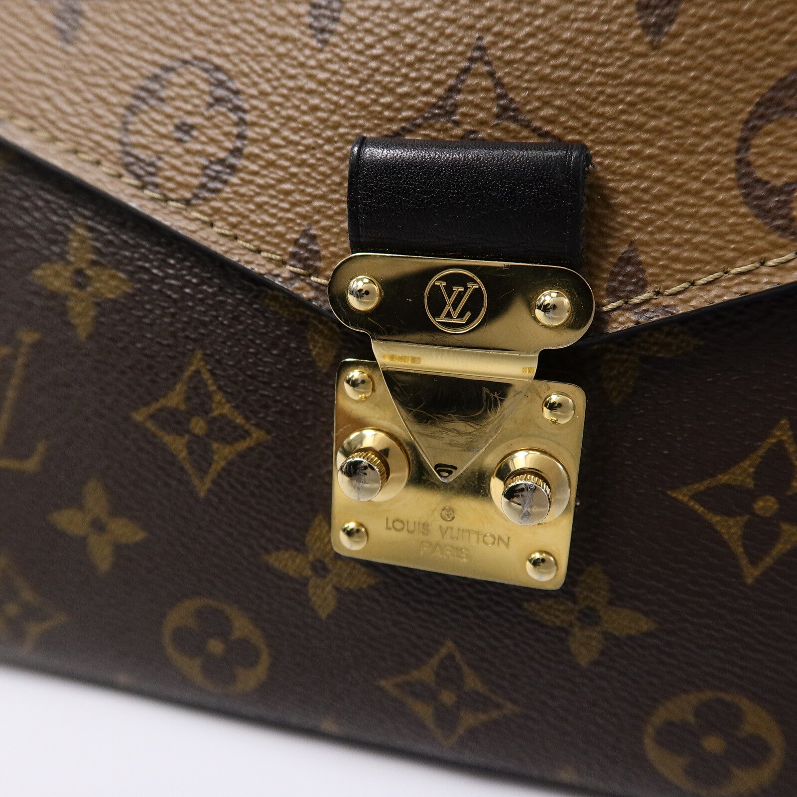 LOUIS VUITTON Monogram Reverse Pochette Metis手挽肩背兩用袋