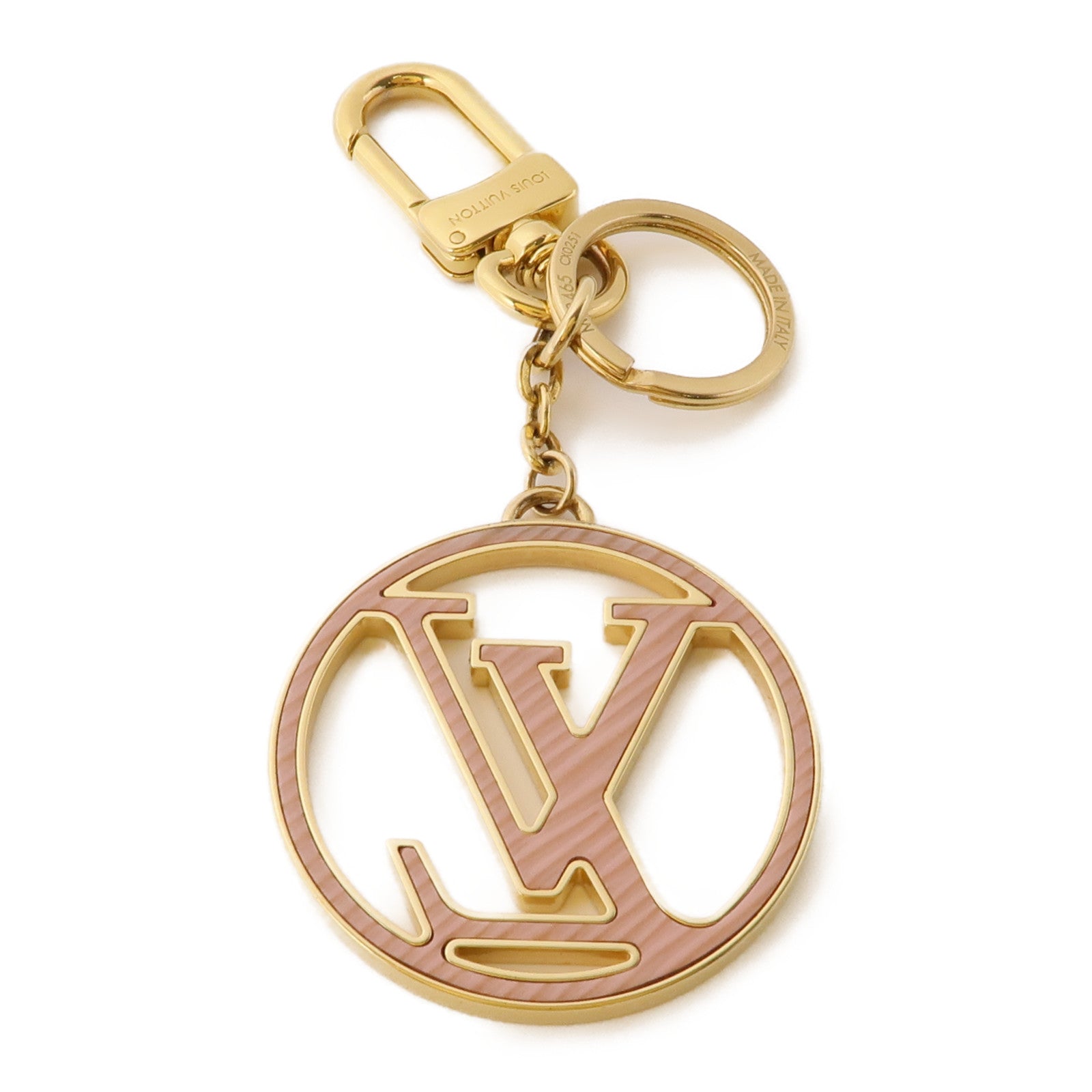 LOUIS VUITTON 金屬Key Ring Charm鑰匙圈金色/紅色/粉紅色