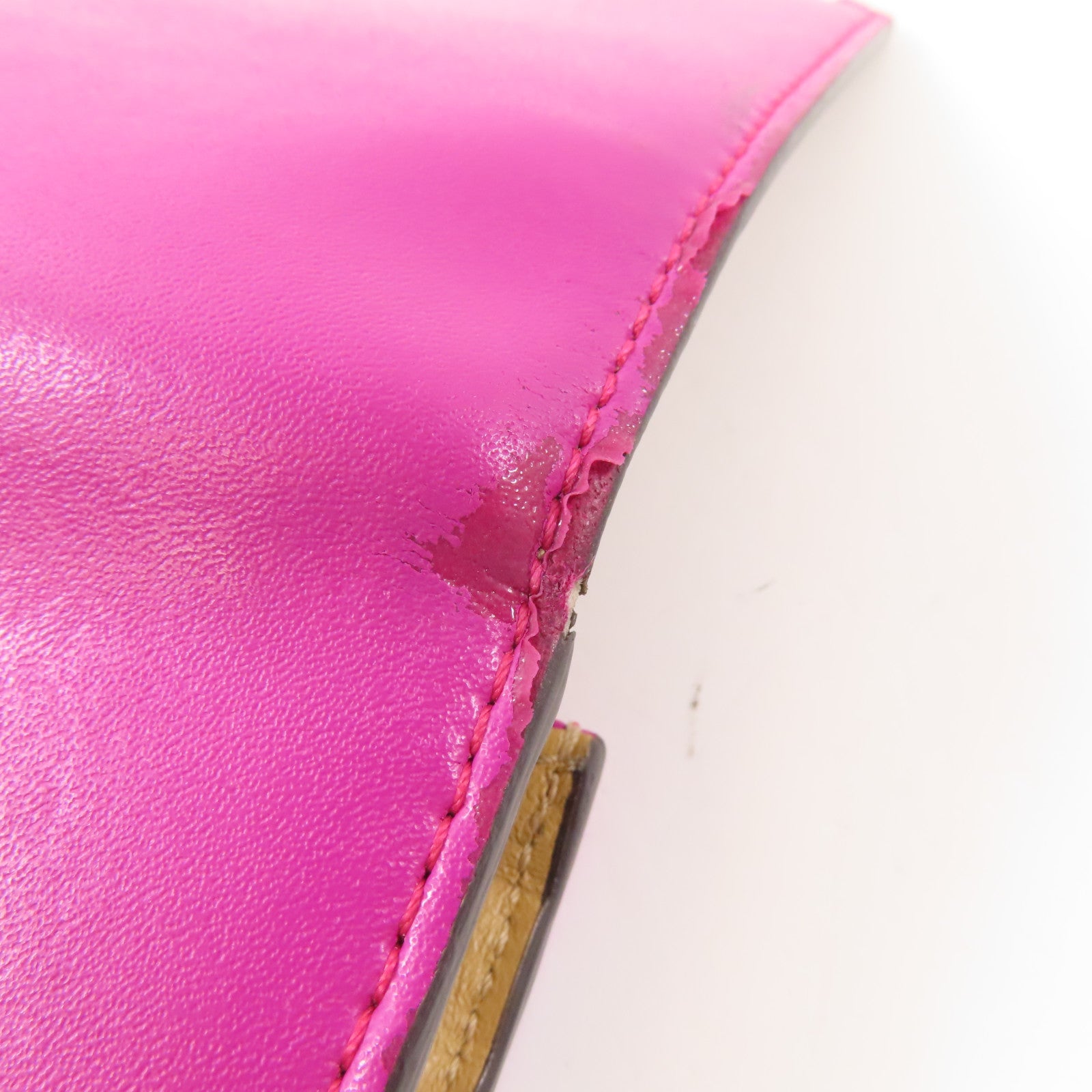 FENDI 【激減優惠】牛皮皮革Long Wallet金扣長錢包