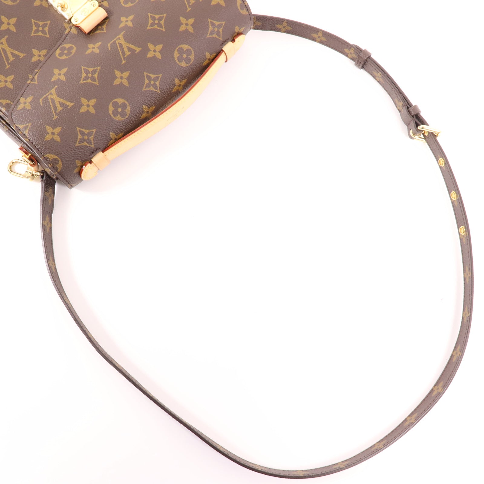 LOUIS VUITTON Monogram Pochette Metis MM金扣手挽肩背兩用袋