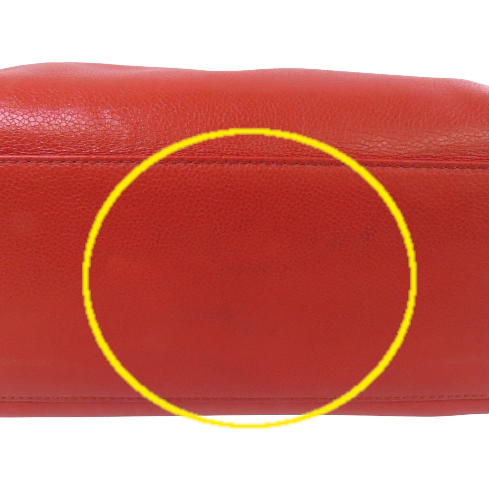 CHANEL 牛皮皮革Shoulder Bag銀扣肩背袋