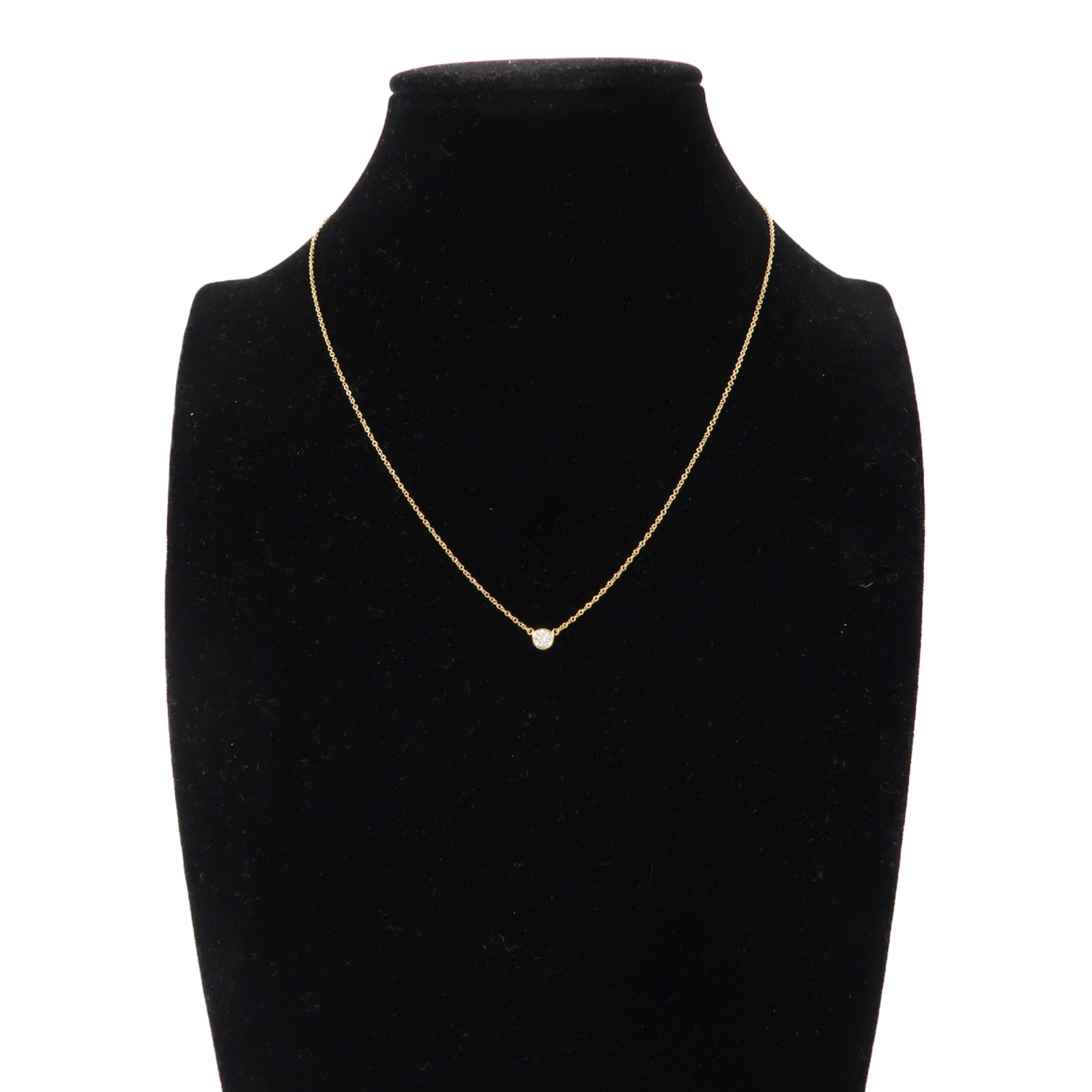 TIFFANY＆CO 18K黃金Elsa Peretti Necklace項鍊金色
