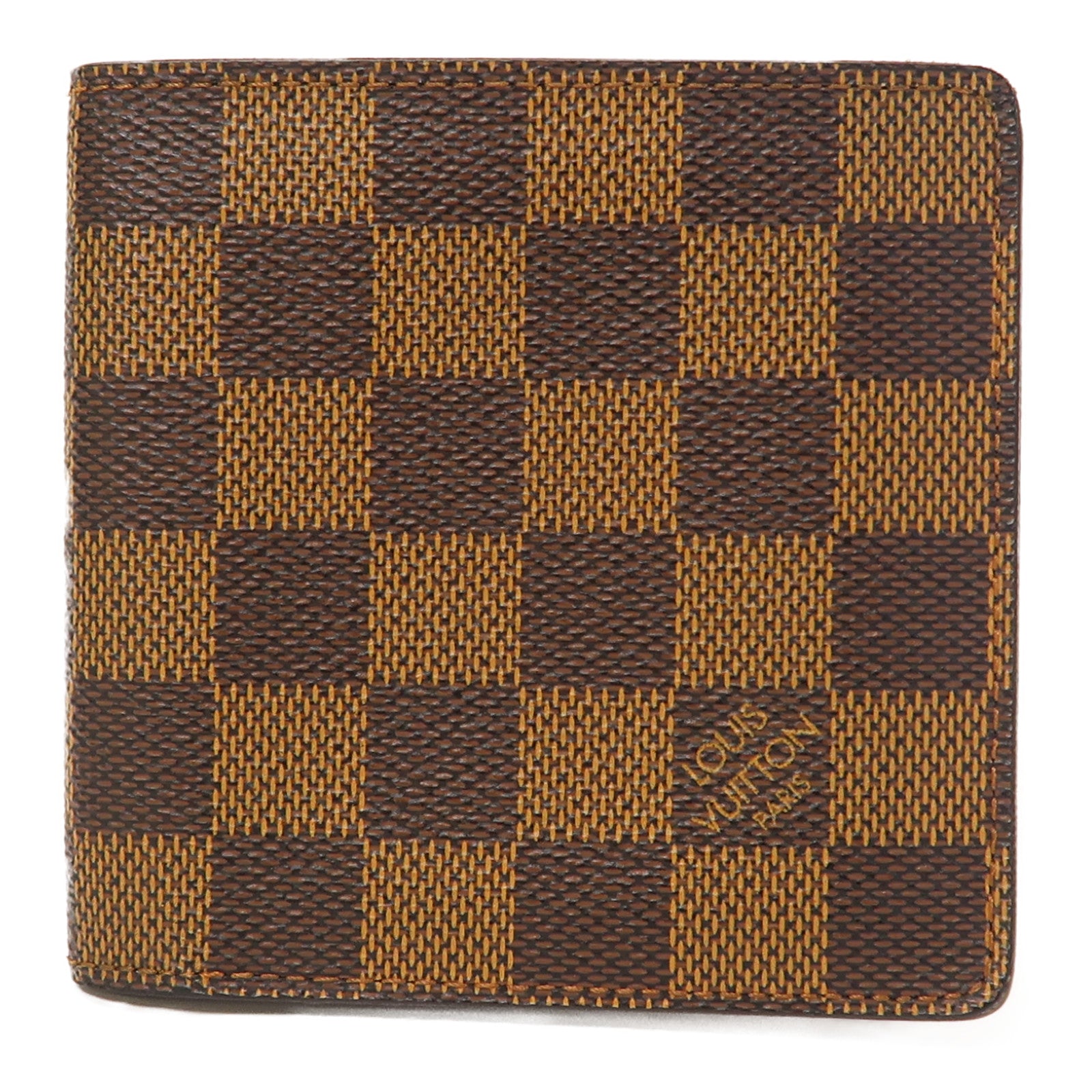 LOUIS VUITTON Damier Ebene Fold Wallet錢包啡色