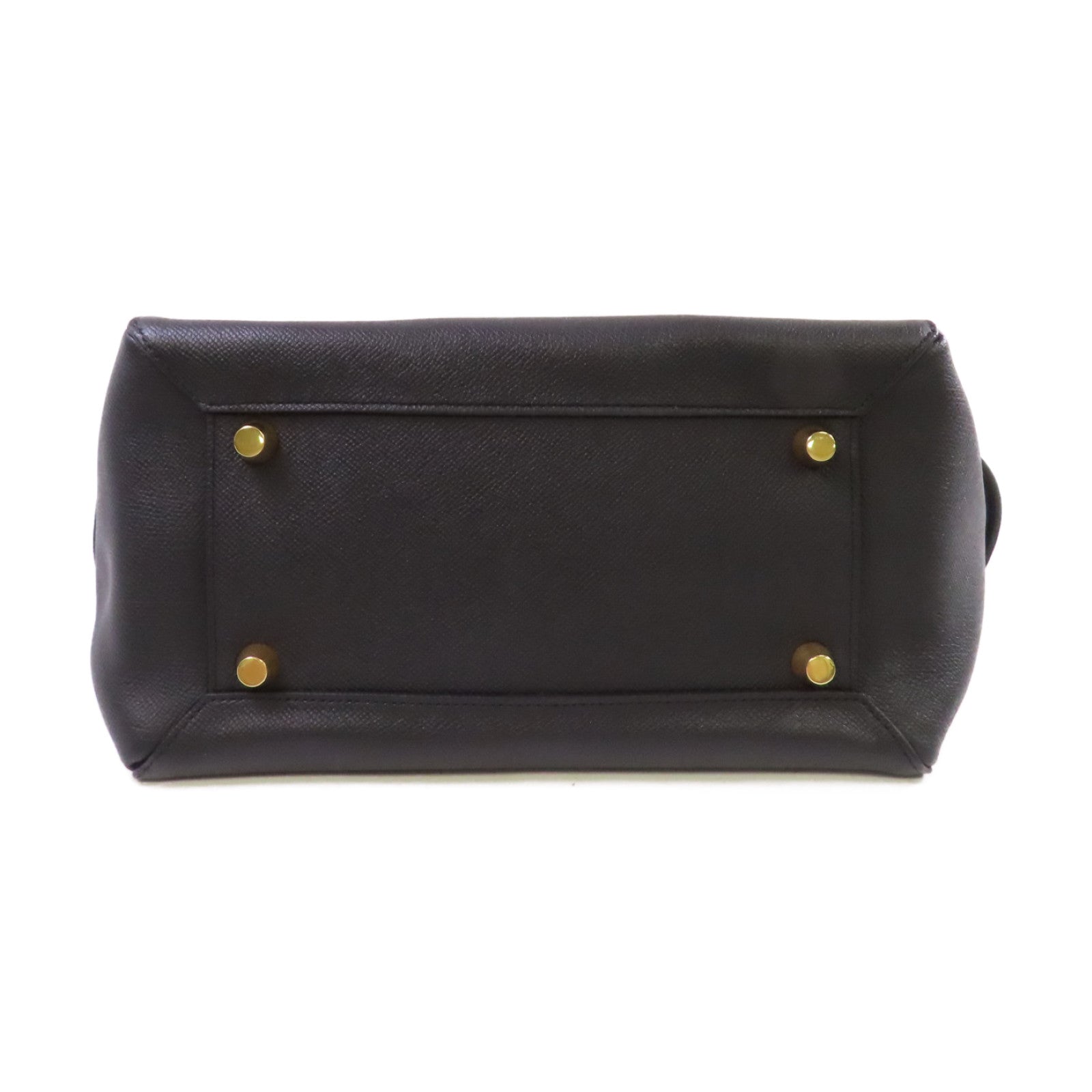 CELINE 牛皮皮革Belt Bag金扣手挽肩背兩用袋黑色