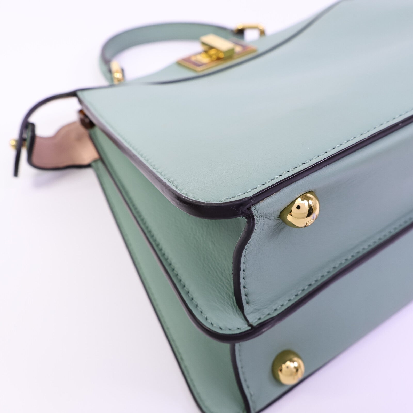 FENDI 牛皮皮革Peekaboo Small手挽肩背兩用袋