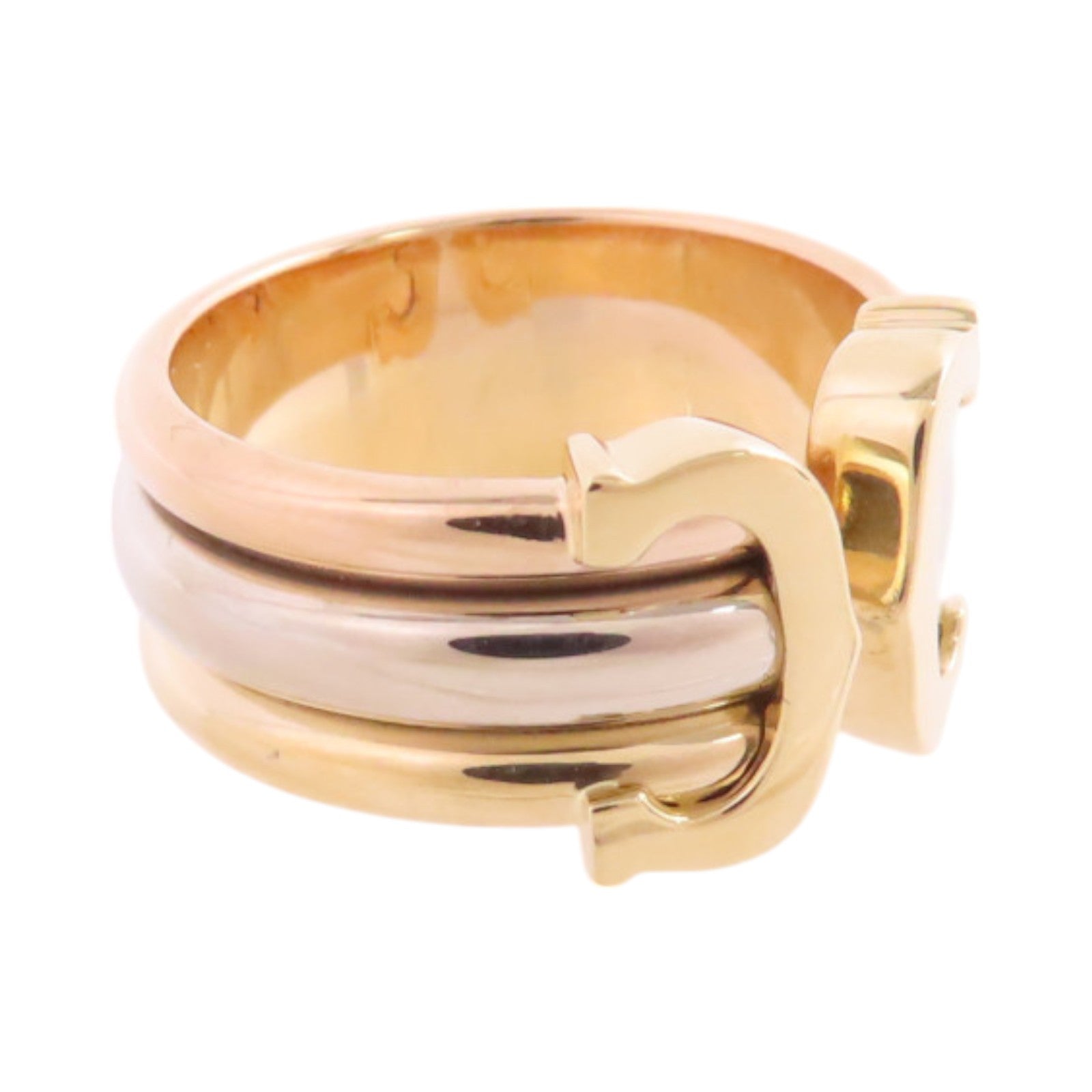CARTIER 18K白金/黃金/玫瑰金C2 Ring戒指#51/US#6.5