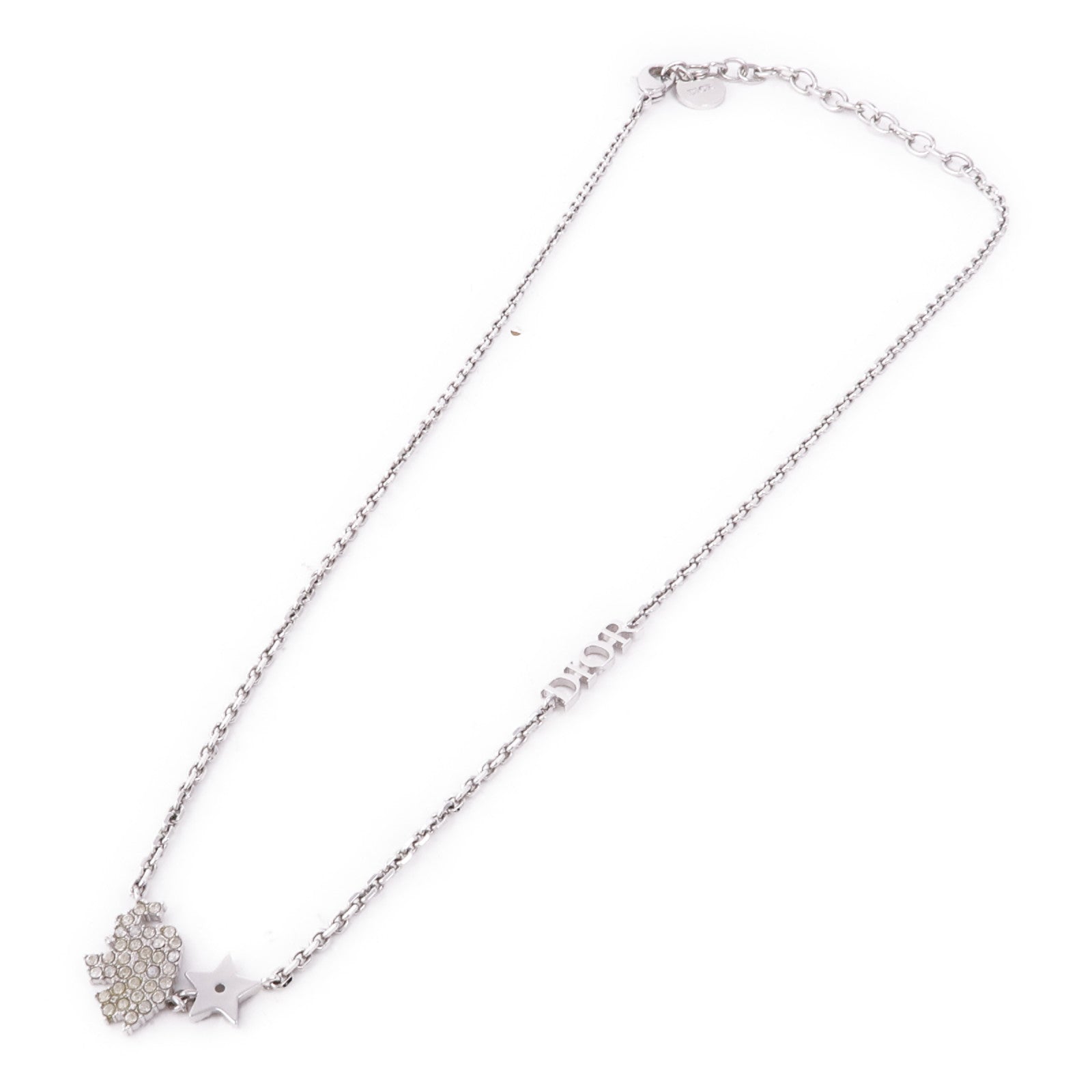 Dior CD Necklace Metal Silver