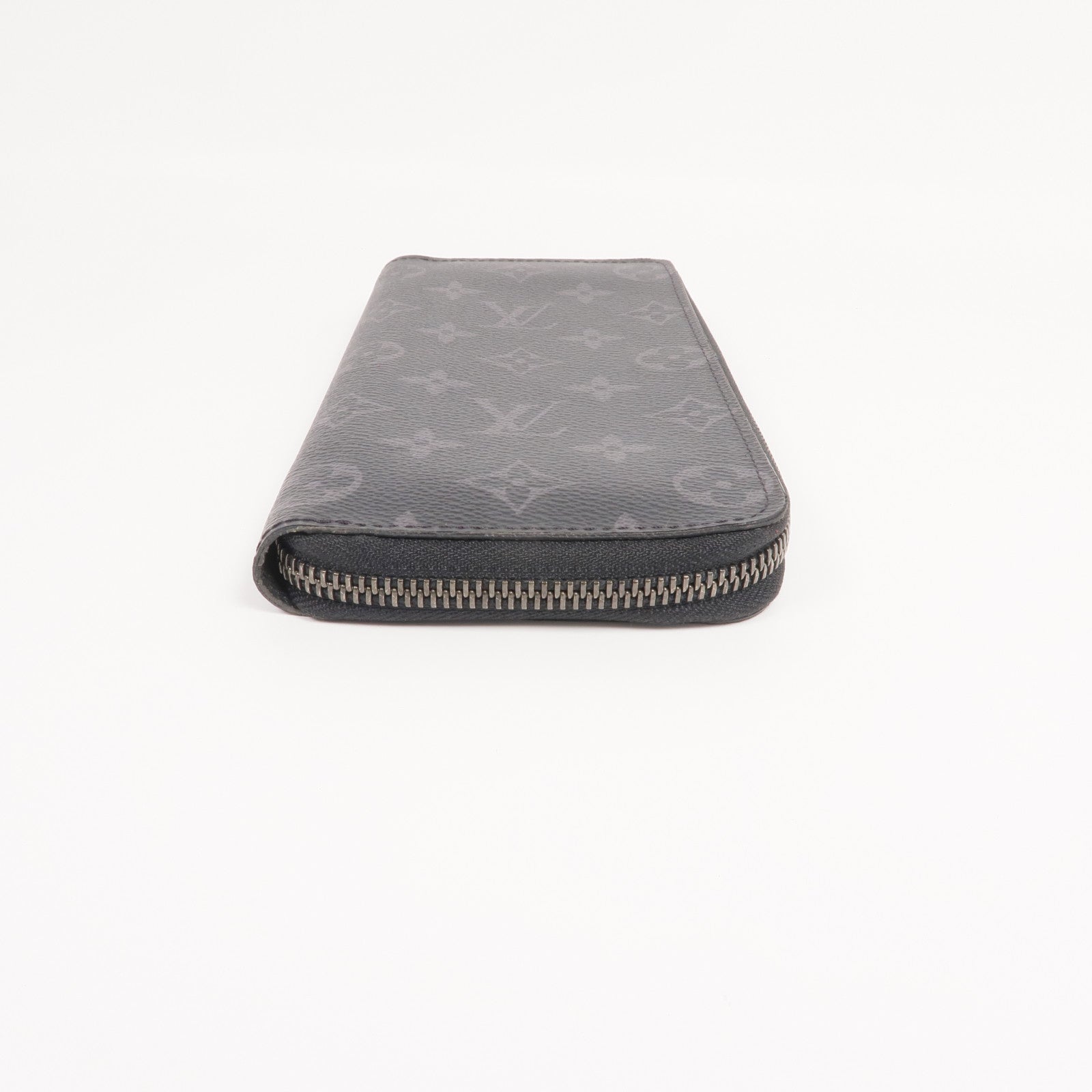 LOUIS VUITTON Monogram Eclipse Zippy Wallet Vertical銀扣長錢包