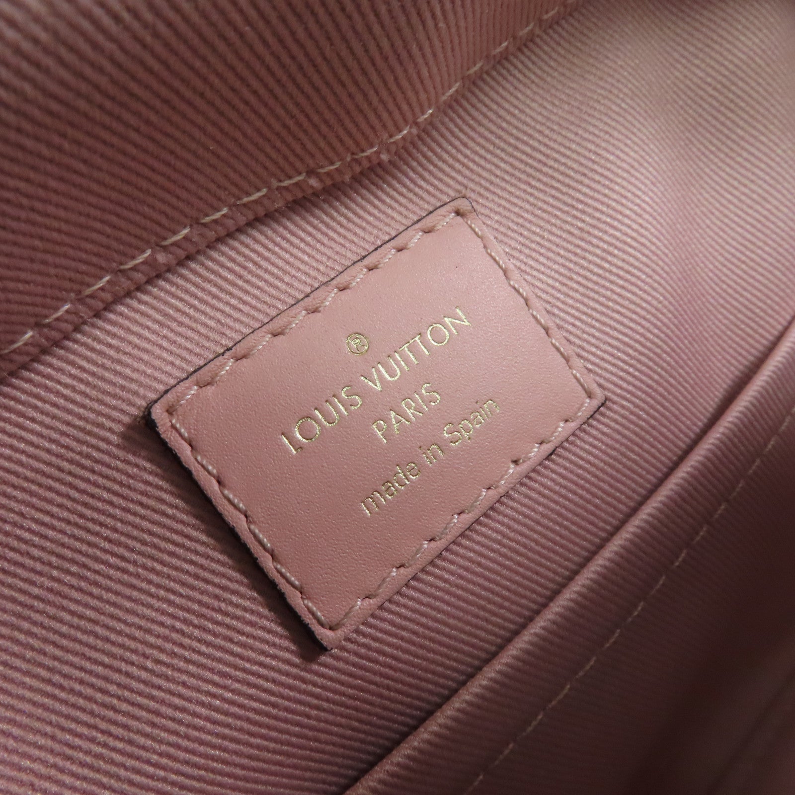 LOUIS VUITTON 【激減優惠】Monogram Saintonge 2Way Shoulder Bag金扣手挽肩背兩用袋啡色/粉紅色