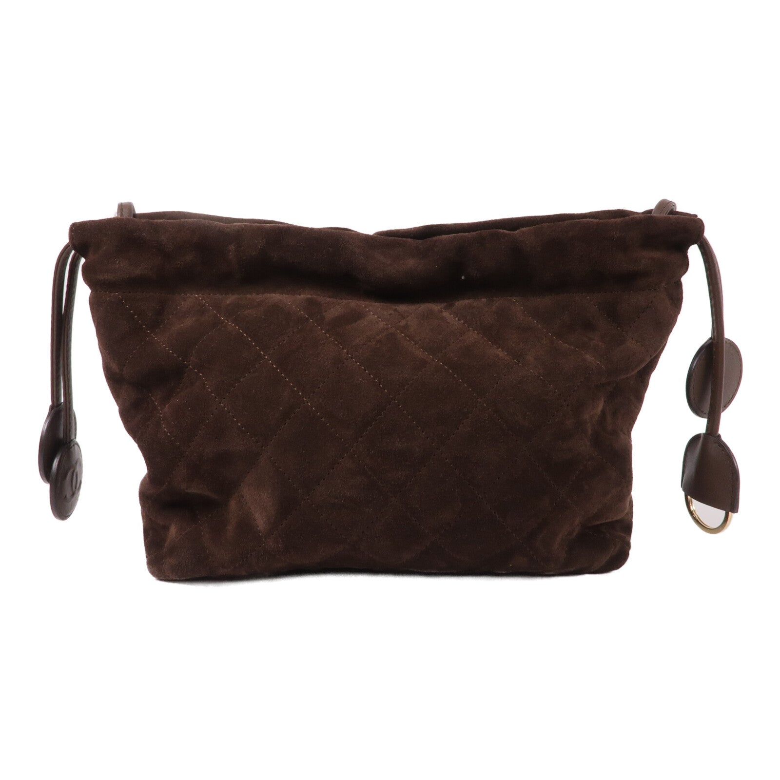CHANEL 絨布Clutch With Chain肩背袋
