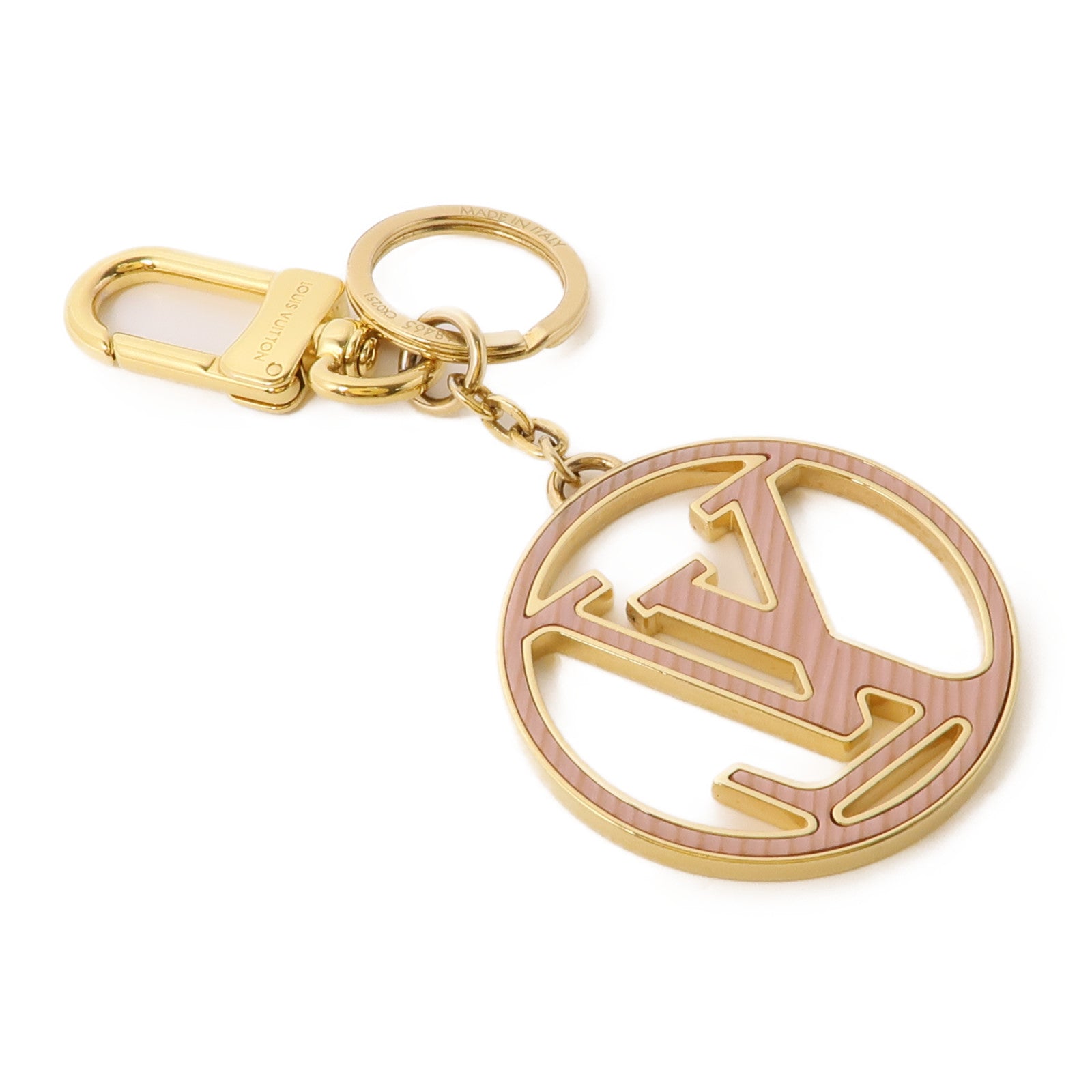 LOUIS VUITTON 金屬Key Ring Charm鑰匙圈金色/紅色/粉紅色