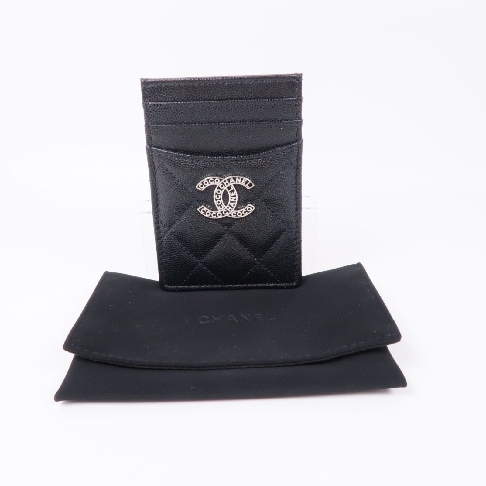 CHANEL 牛皮皮革Card Case卡片套黑色