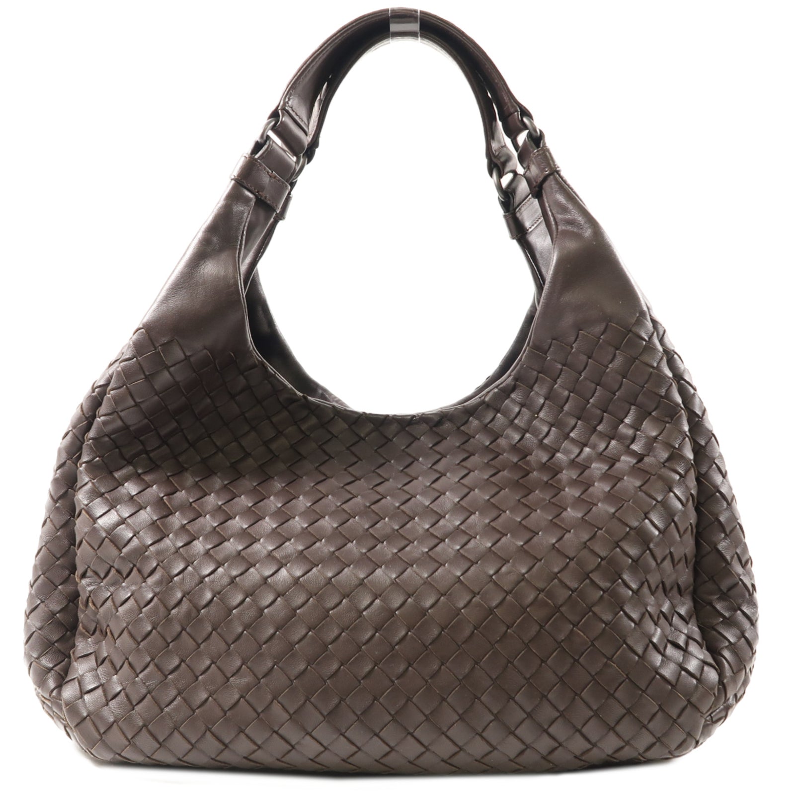 BOTTEGA VENETA 羊皮皮革Shoulder Bag肩背袋啡色