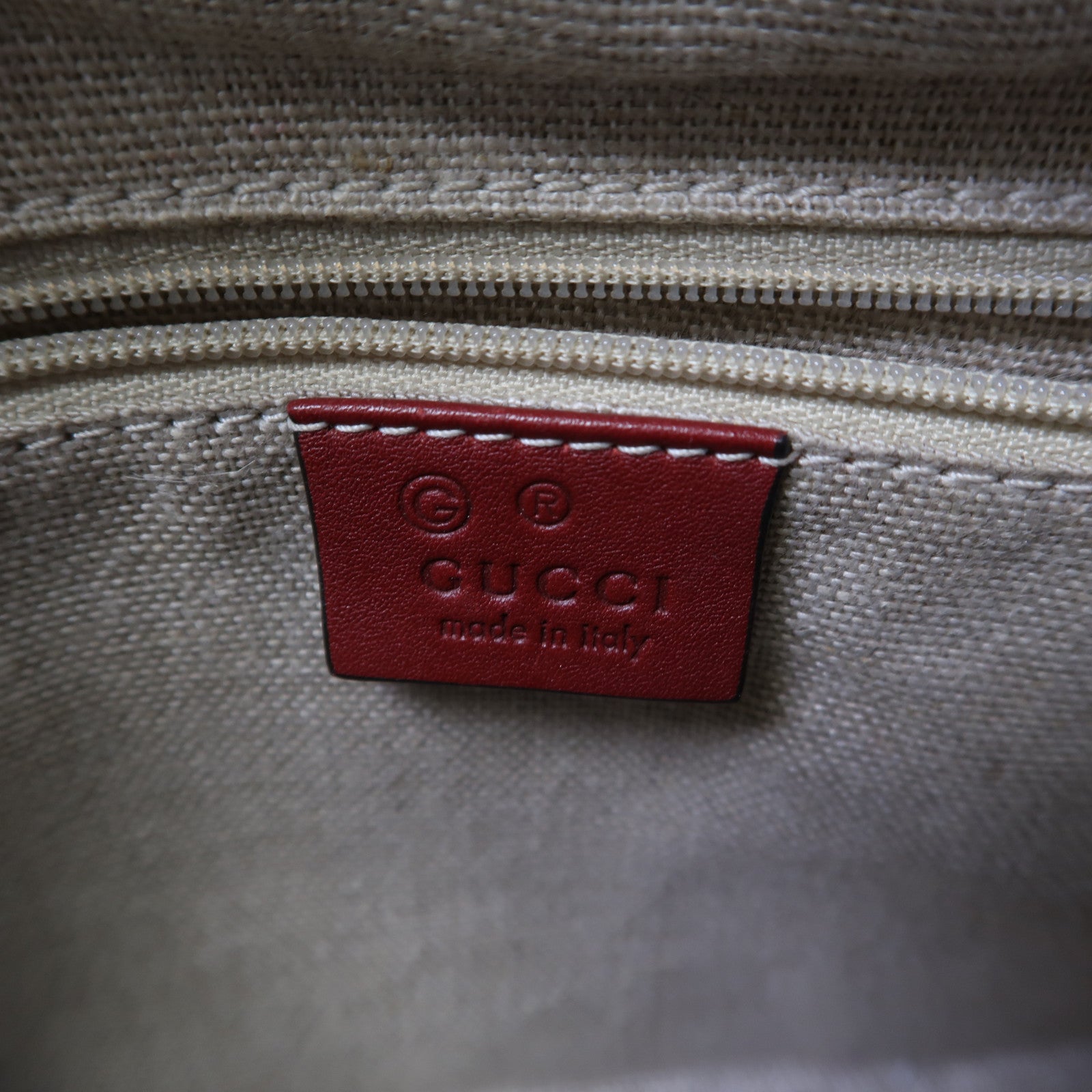 GUCCI 牛皮皮革Shoulder Bag金扣手挽肩背兩用袋紅色