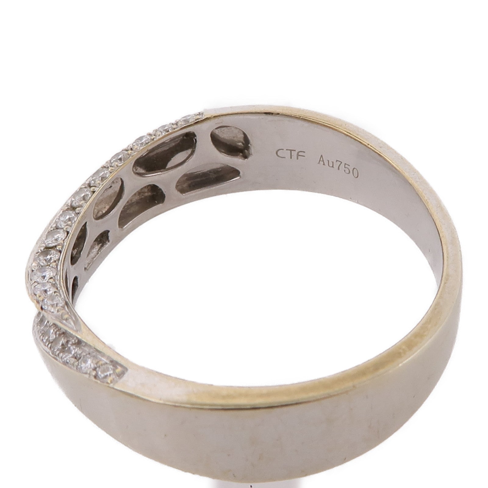 JEWELRY Diamond Ring 18K White Gold US#9