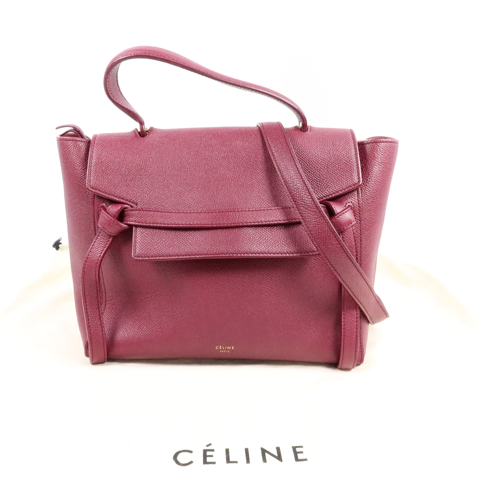 CELINE 牛皮皮革Micro Belt Bag手挽肩背兩用袋