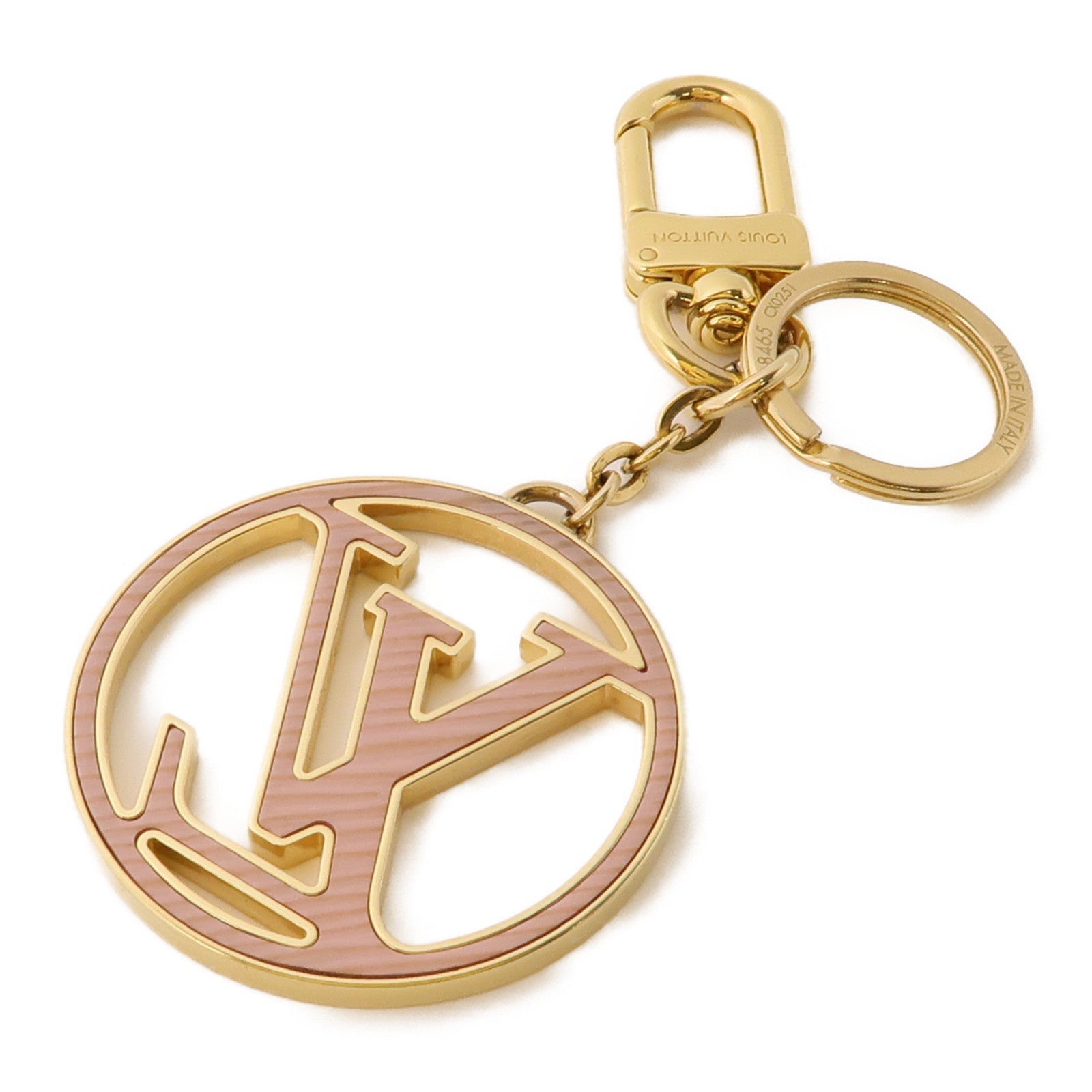 LOUIS VUITTON 金屬Key Ring Charm鑰匙圈金色/紅色/粉紅色