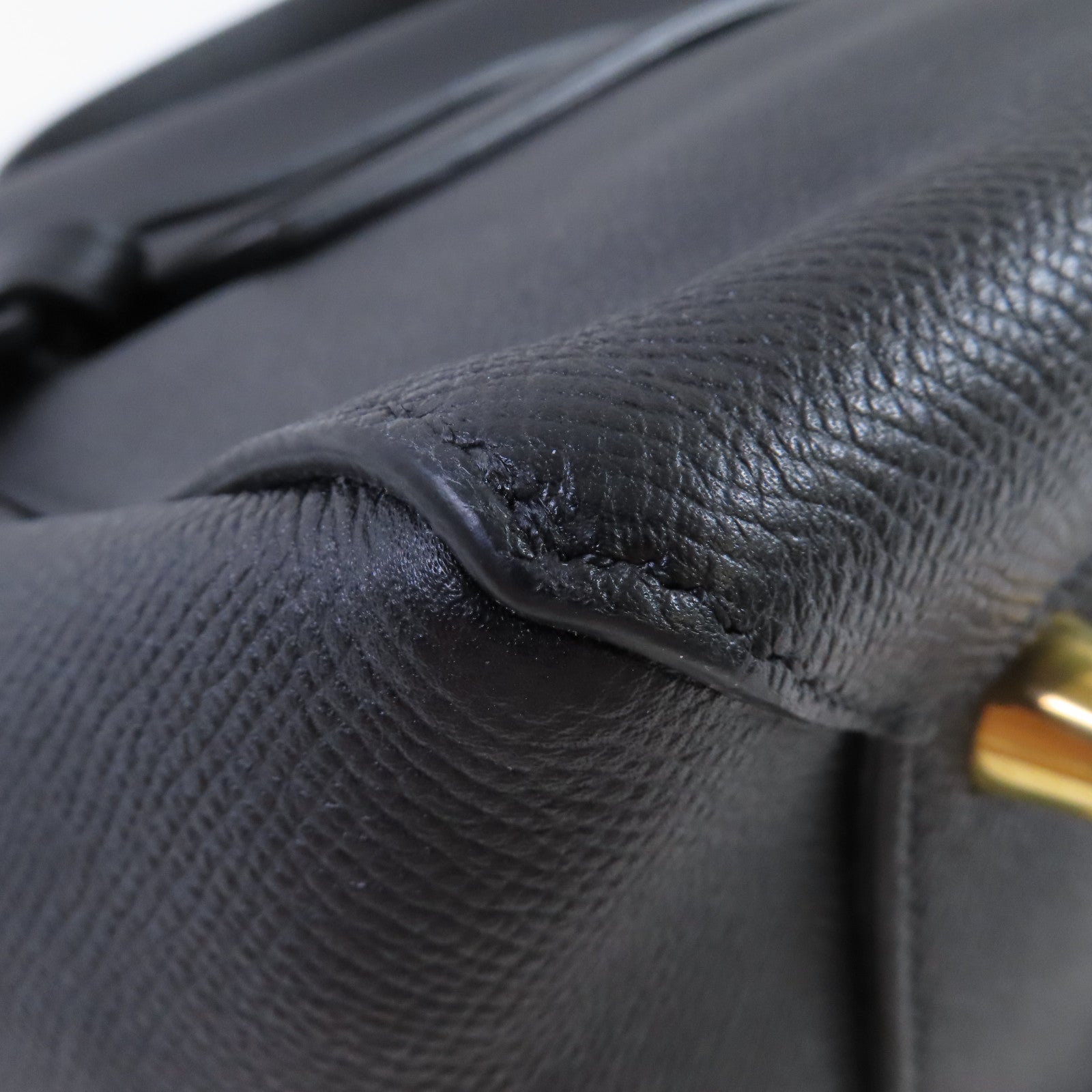 CELINE 牛皮皮革Belt Bag金扣手挽肩背兩用袋黑色