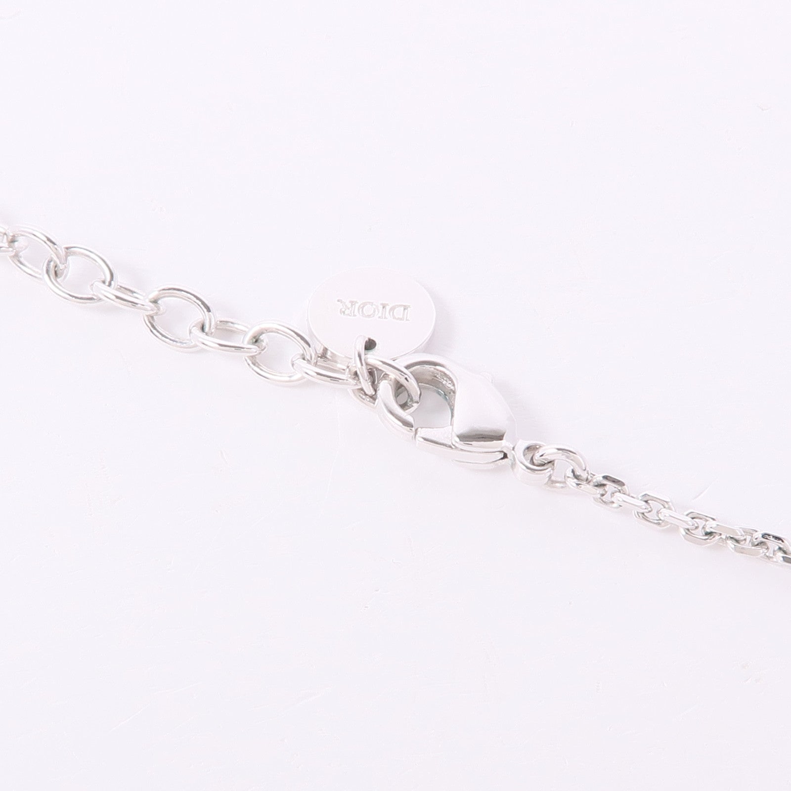 Dior CD Necklace Metal Silver