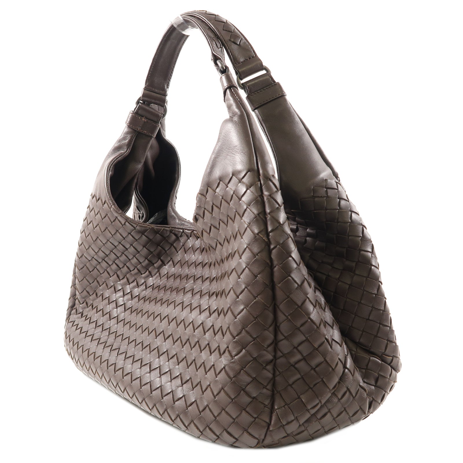 BOTTEGA VENETA 羊皮皮革Shoulder Bag肩背袋啡色