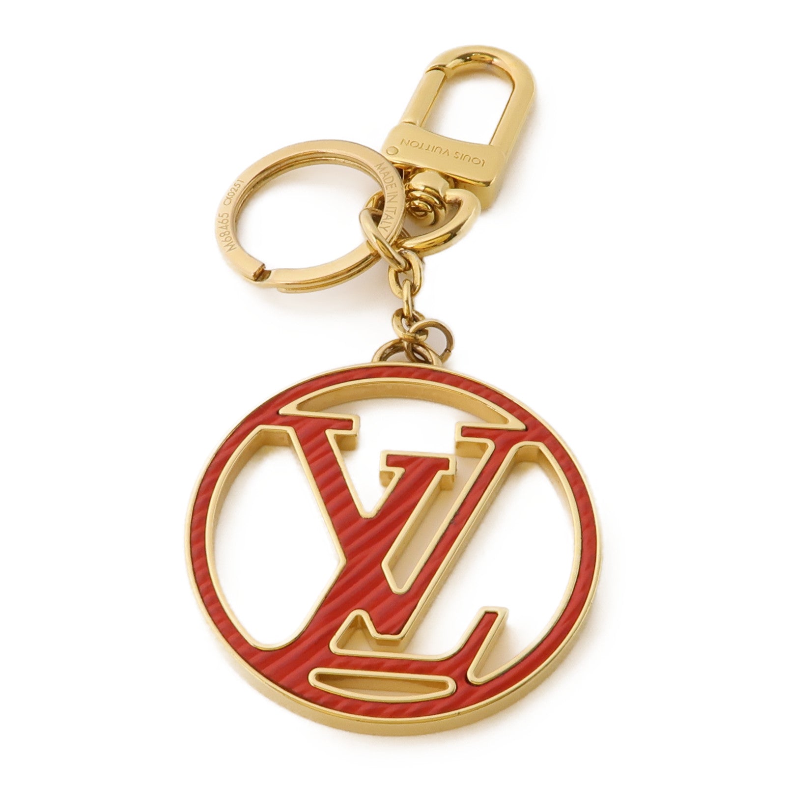 LOUIS VUITTON 金屬Key Ring Charm鑰匙圈金色/紅色/粉紅色