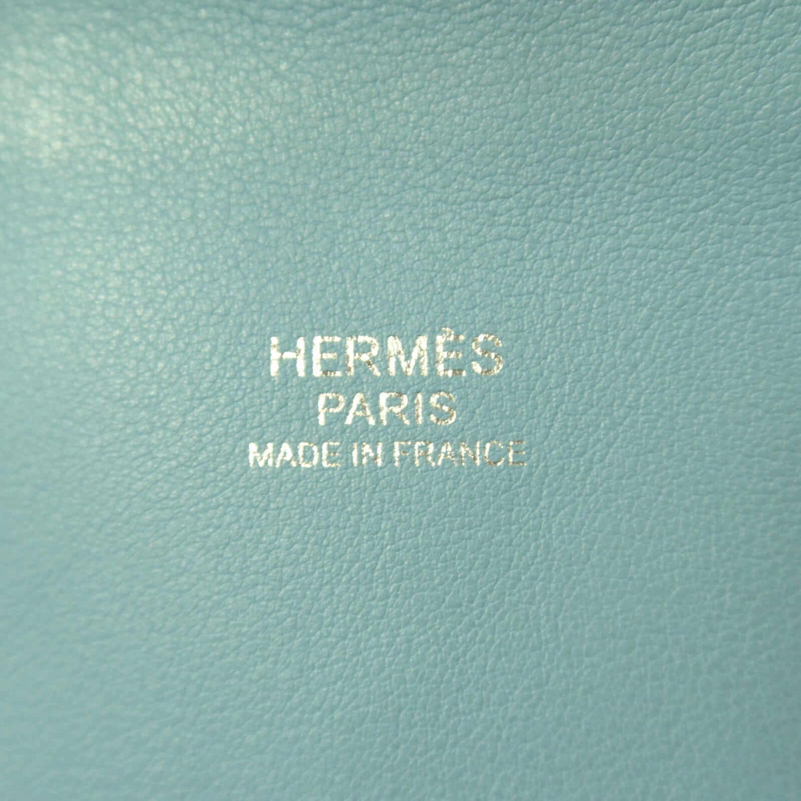 HERMES Swift皮革Tool Box 20銀扣手挽肩背兩用袋Bleu Atoll