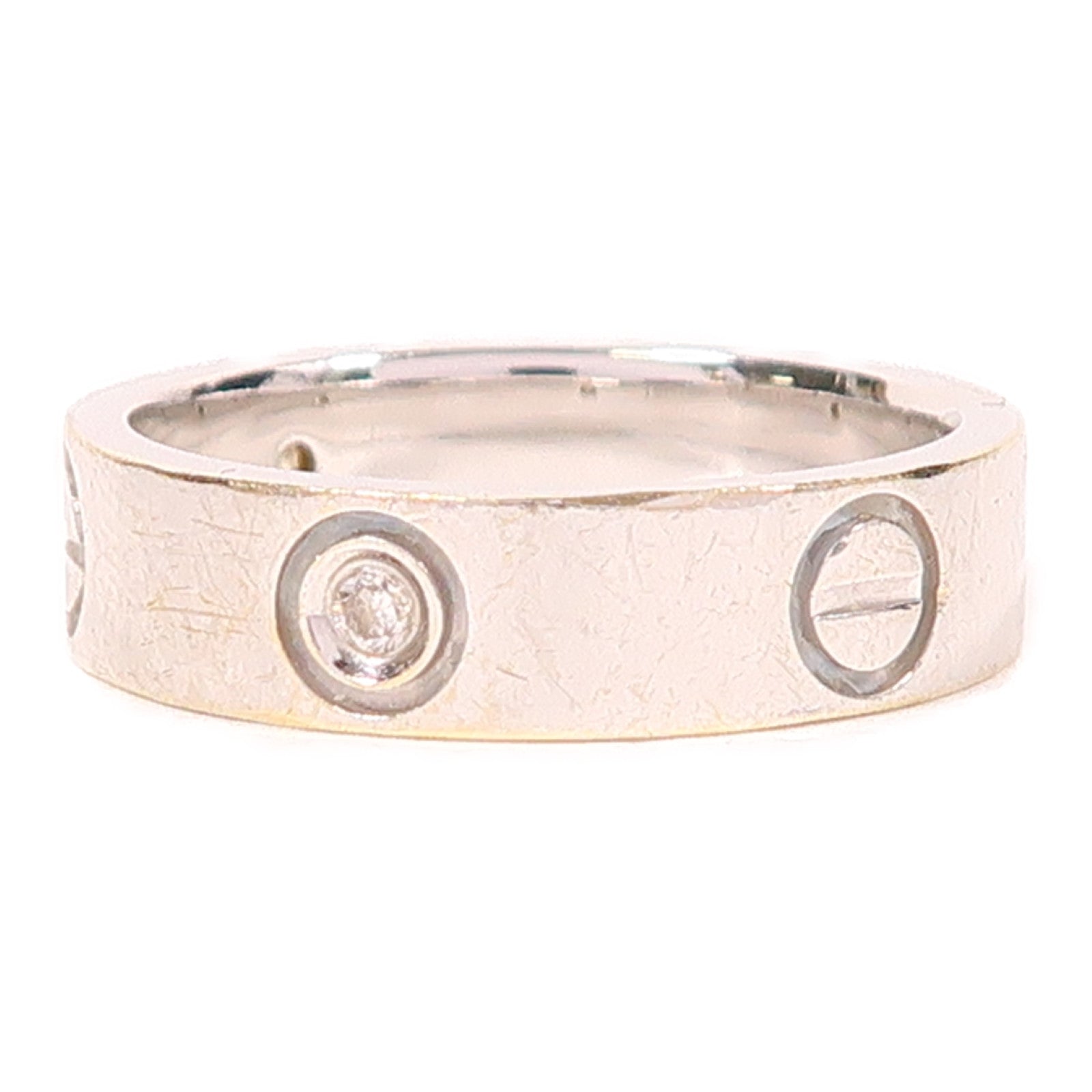 JEWELRY 18K白金Diamond Ring0.111ct鑽石戒指US#7.5