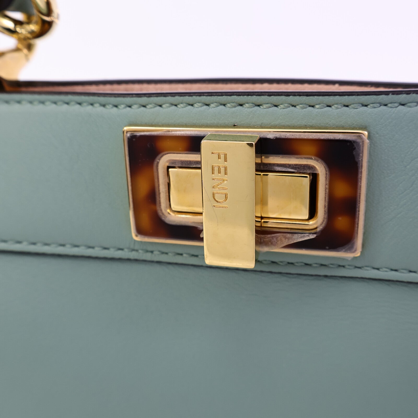FENDI 牛皮皮革Peekaboo Small手挽肩背兩用袋