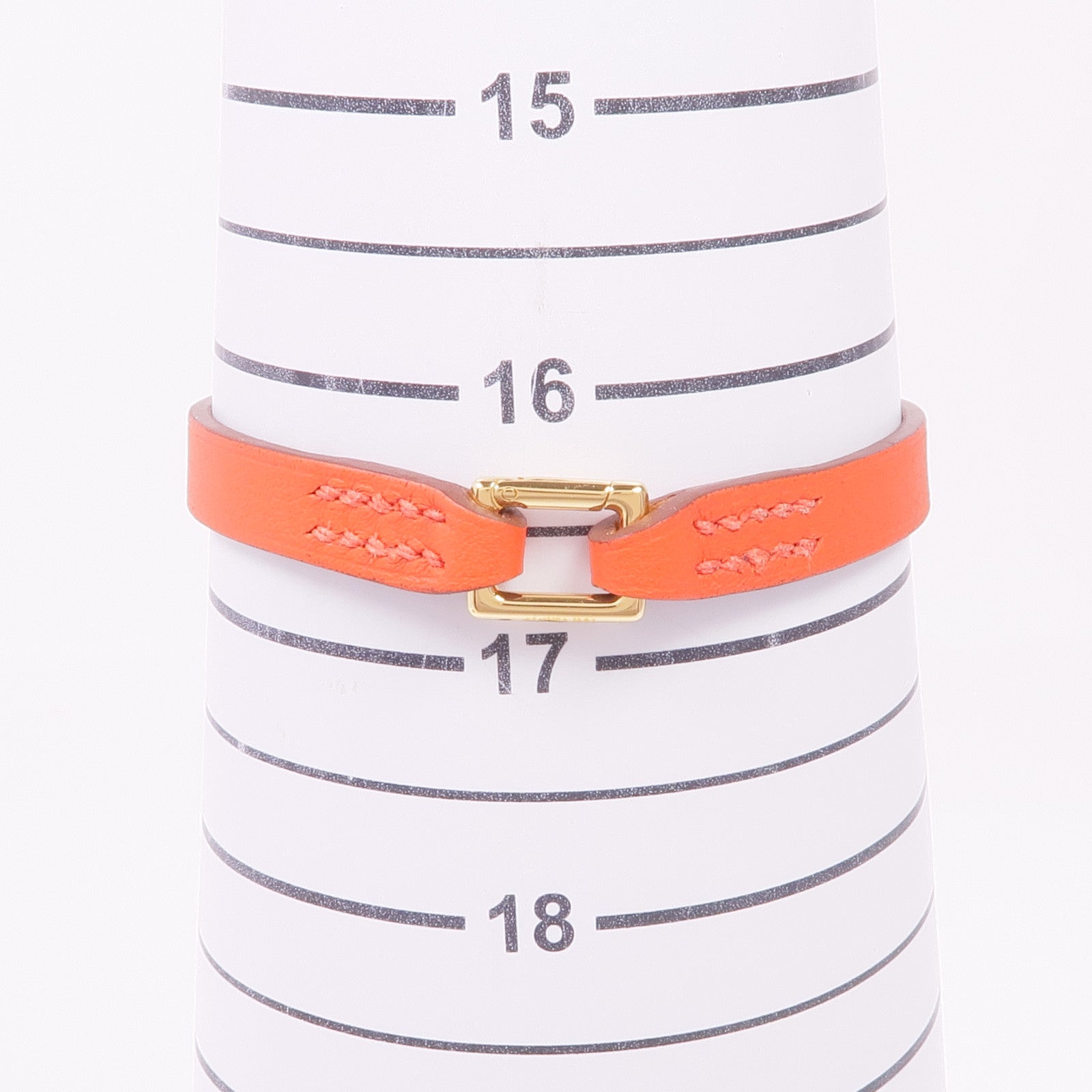HERMES 【激減優惠】Swift皮革Rivale Mini Bracelet金扣手帶Rose Jaipur