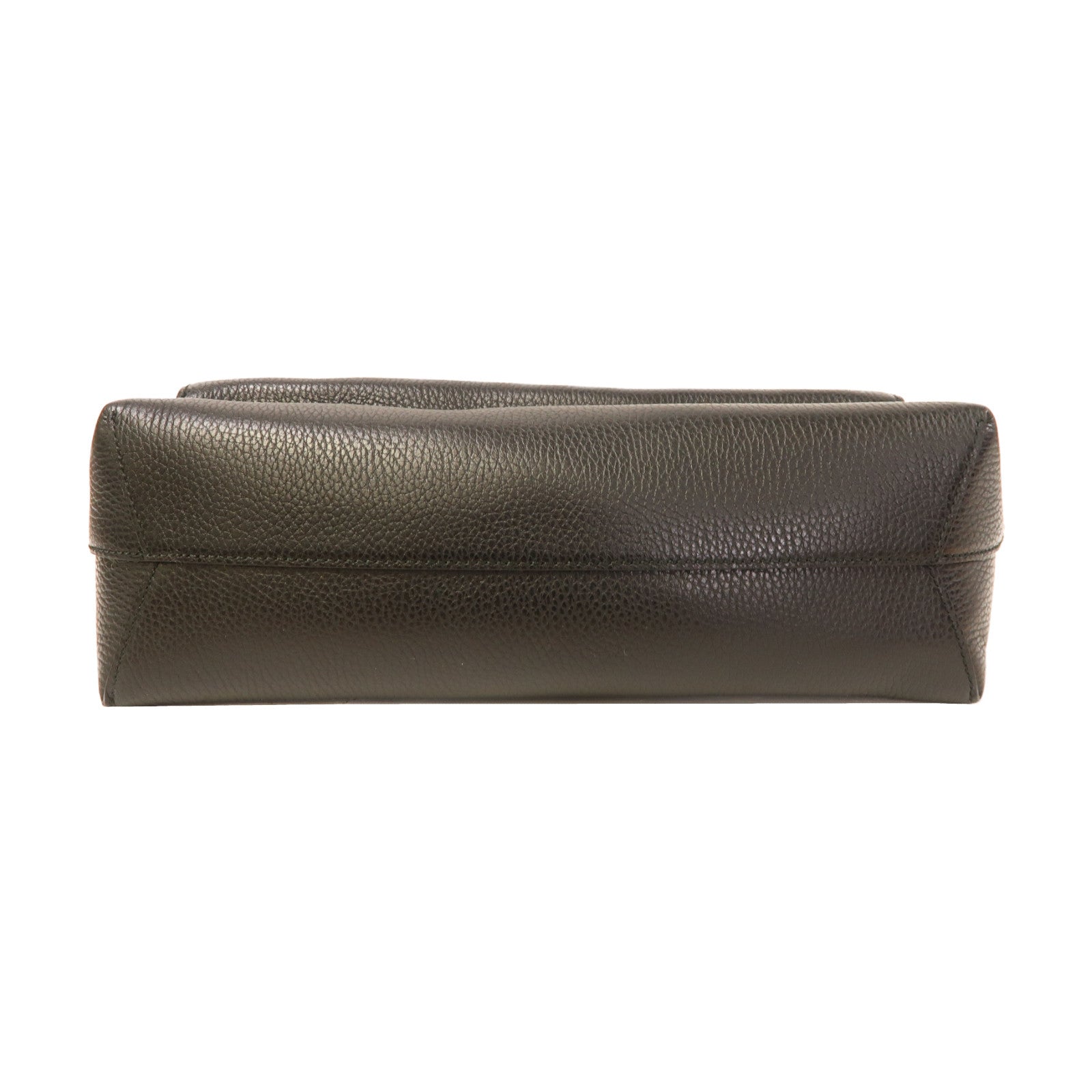 GUCCI 【激減優惠】牛皮皮革Shoulder Bag銀扣手挽肩背兩用袋黑色