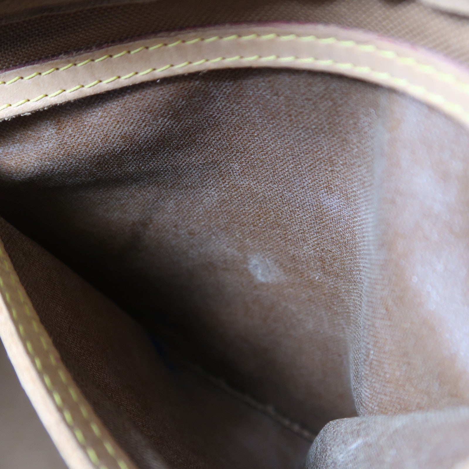 LOUIS VUITTON Monogram Montorgueil GM金扣肩背袋棕色