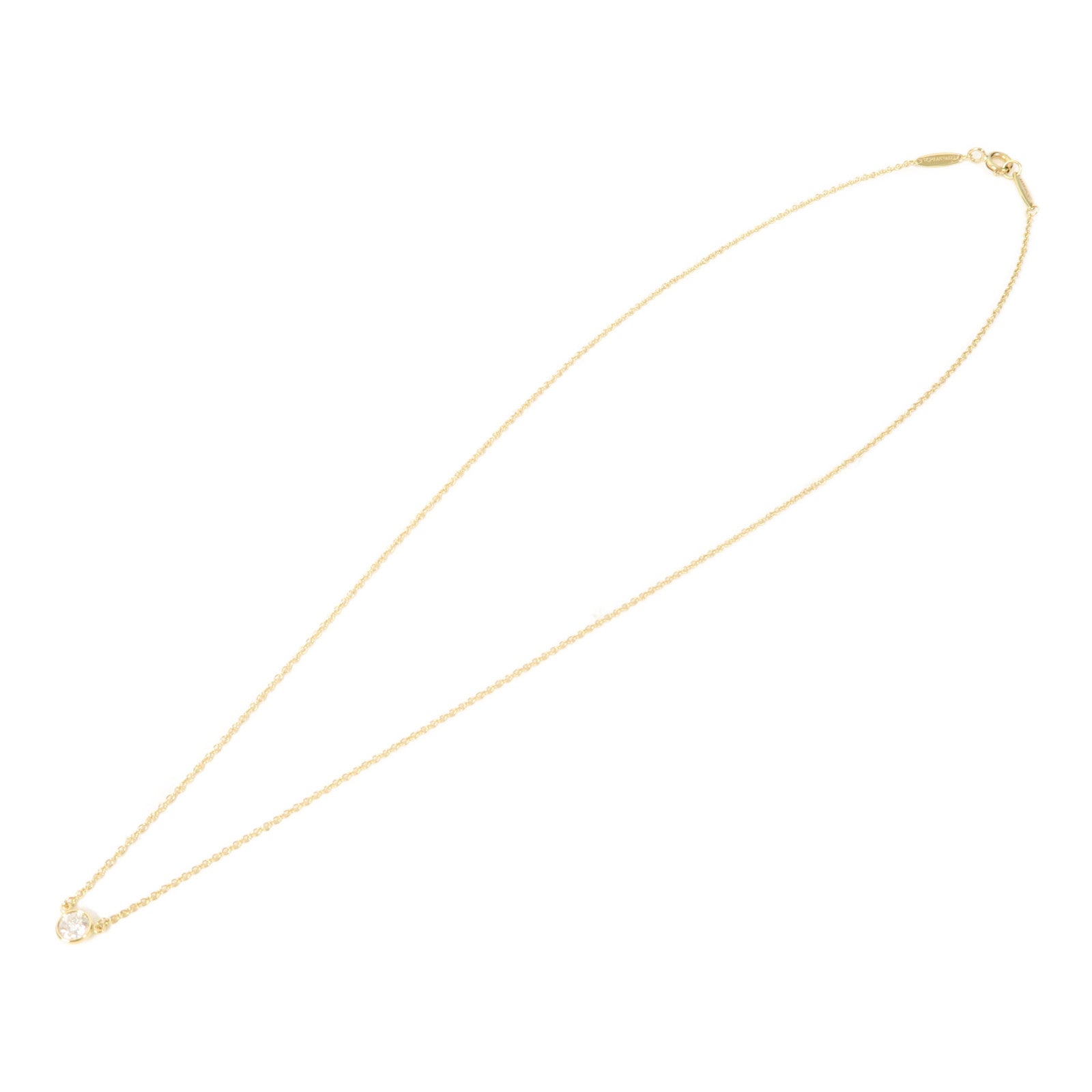 TIFFANY＆CO 18K黃金Elsa Peretti Necklace項鍊金色