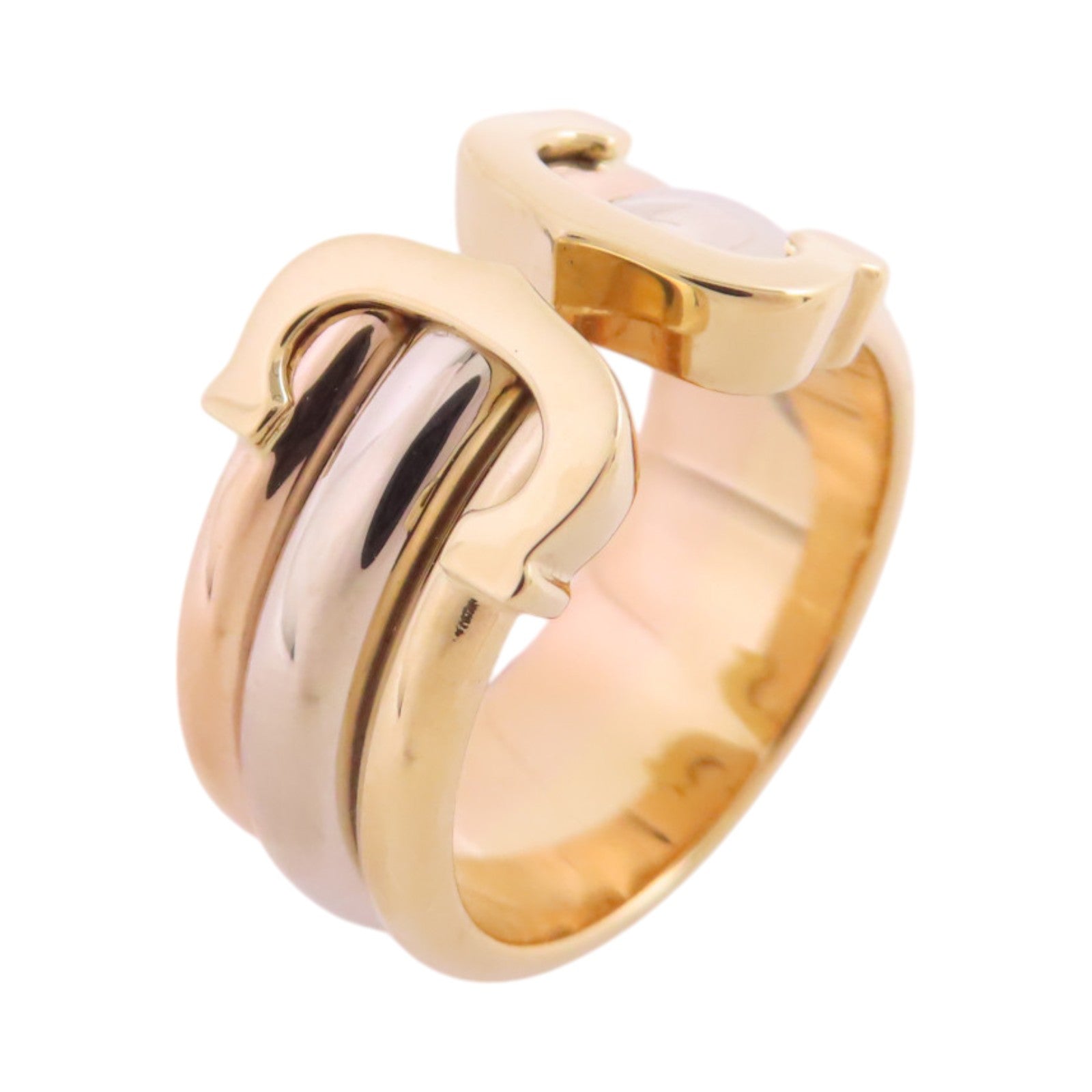 CARTIER 18K白金/黃金/玫瑰金C2 Ring戒指#51/US#6.5