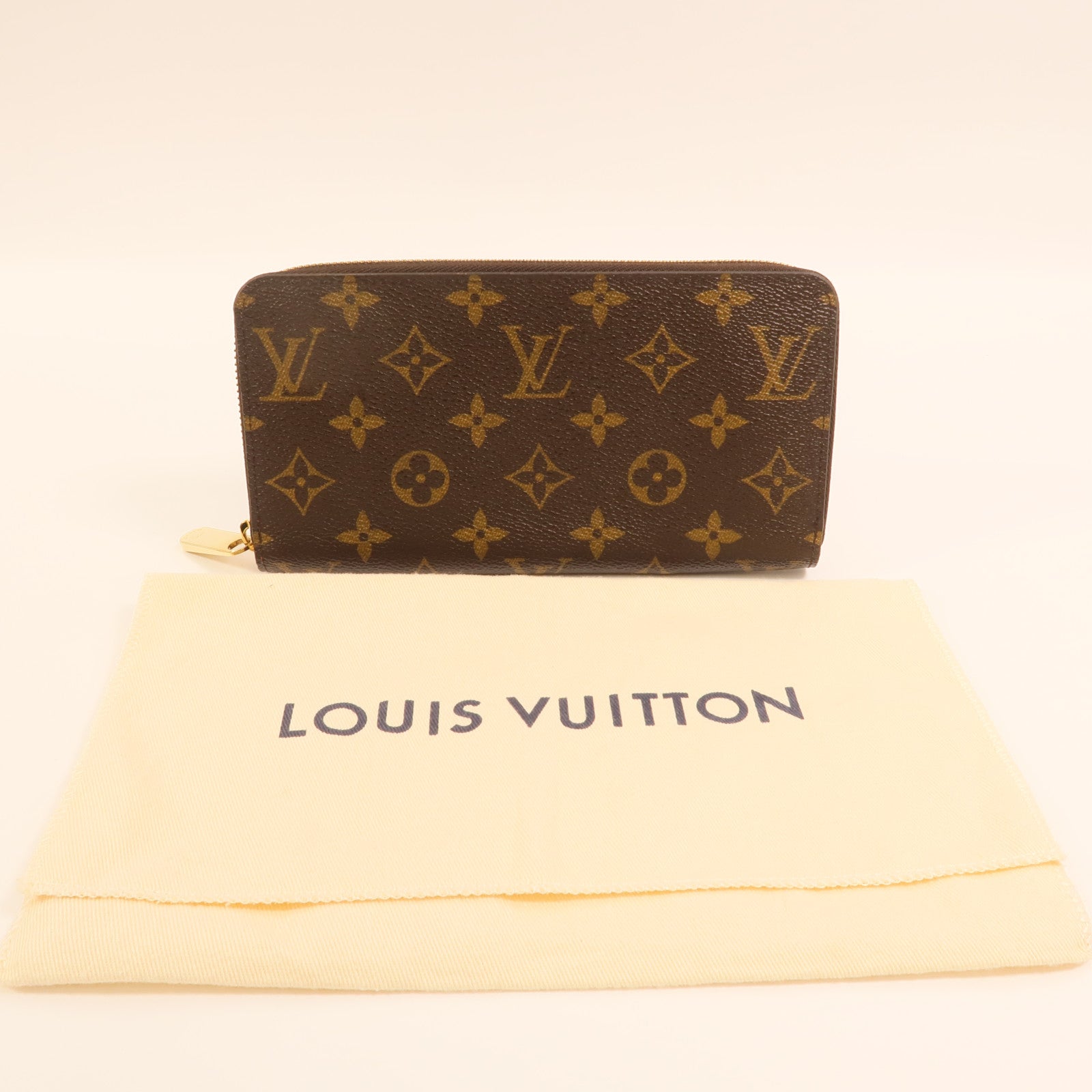 LOUIS VUITTON Monogram Zippy Wallet金扣長錢包