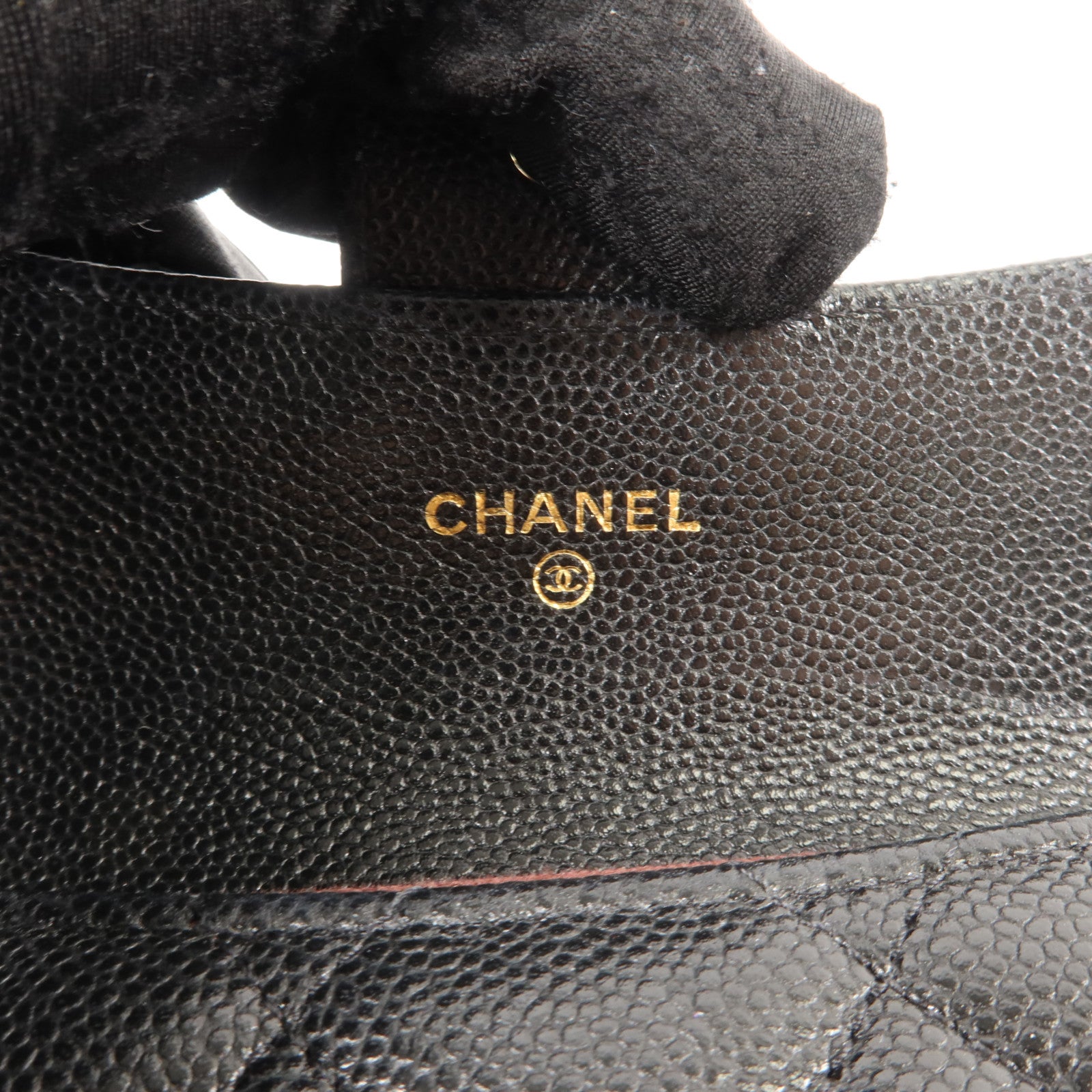 CHANEL 牛皮皮革Classic Small Flap Wallet金扣卡片套