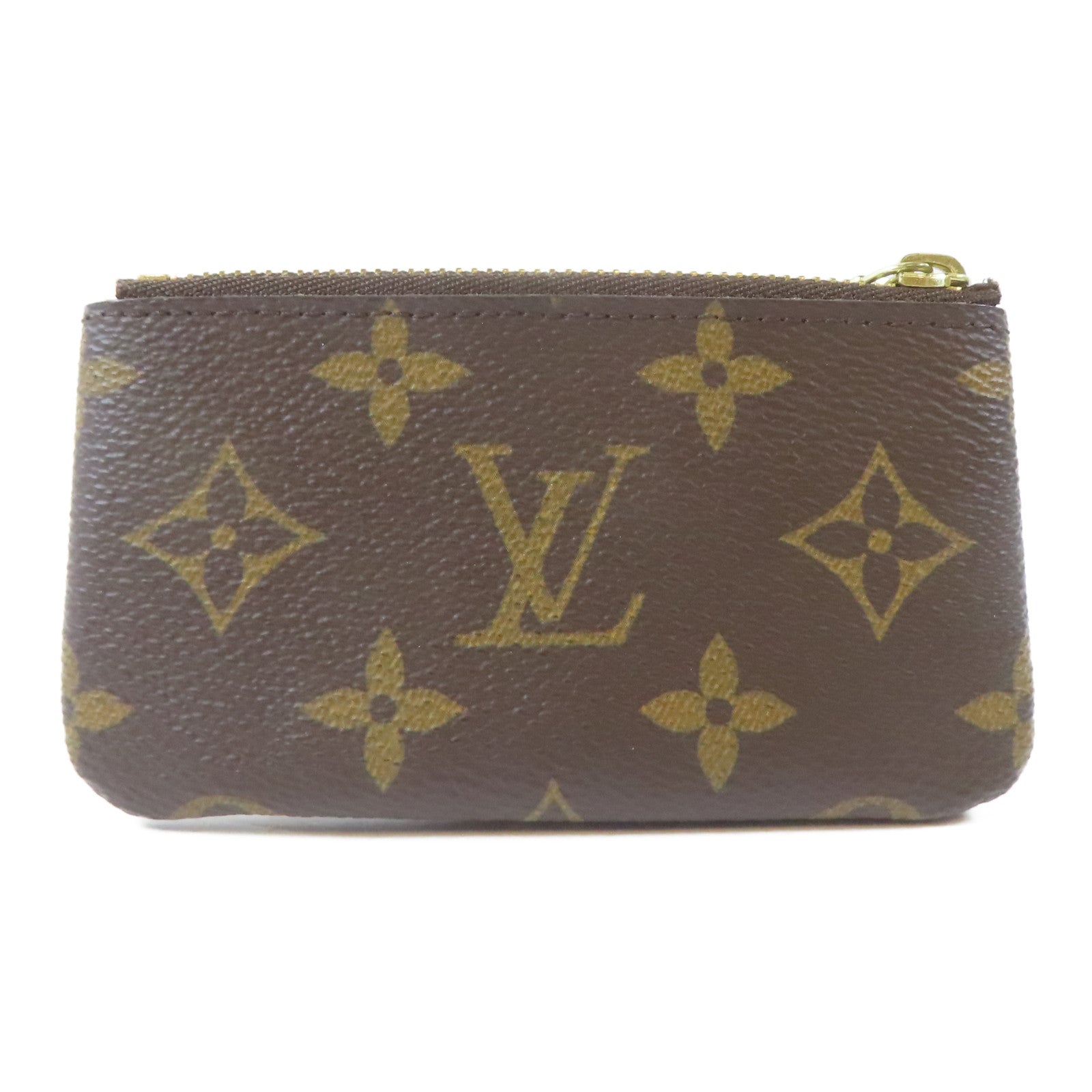 LOUIS VUITTON Monogram Coin Case金扣零錢包啡色