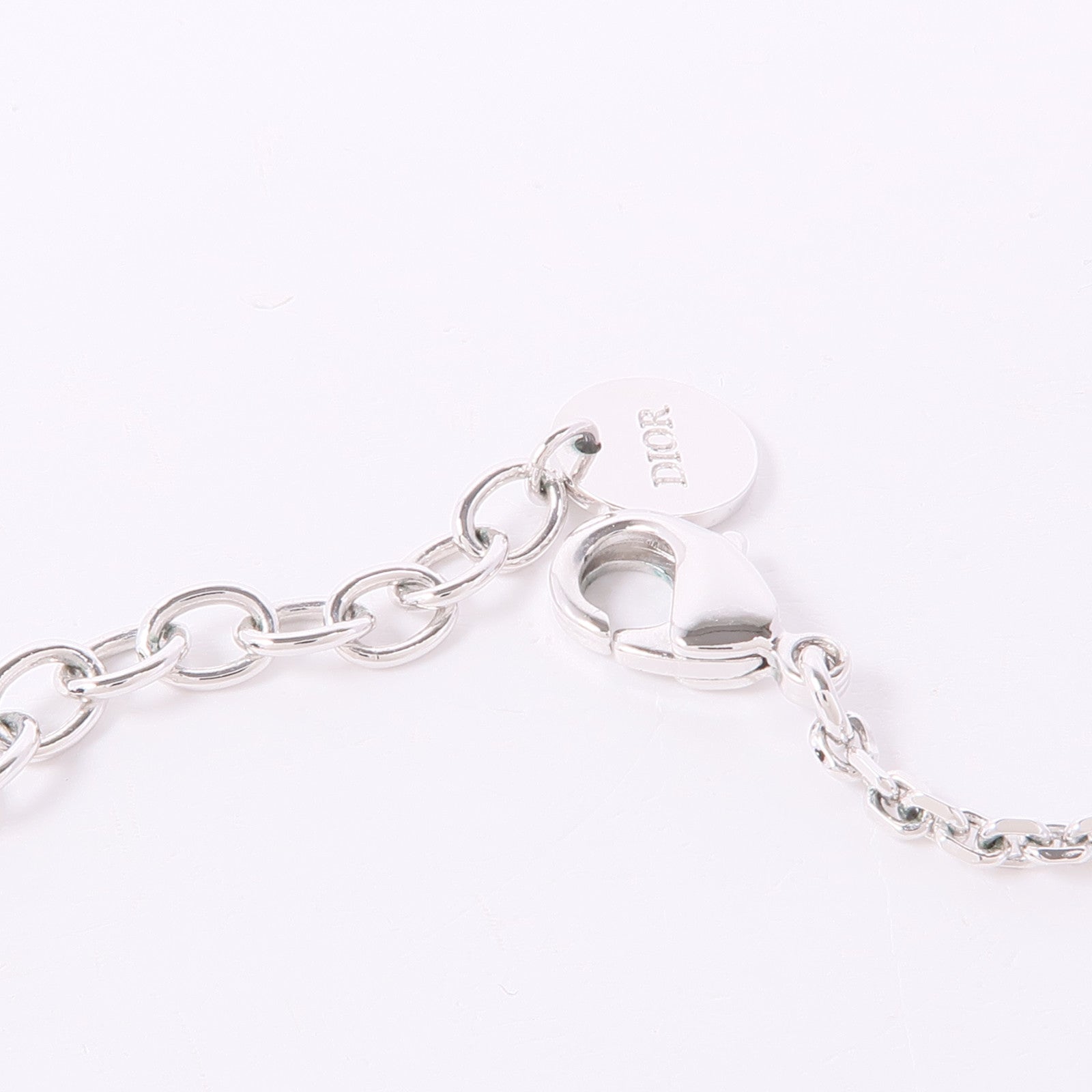 Dior CD Necklace Metal Silver