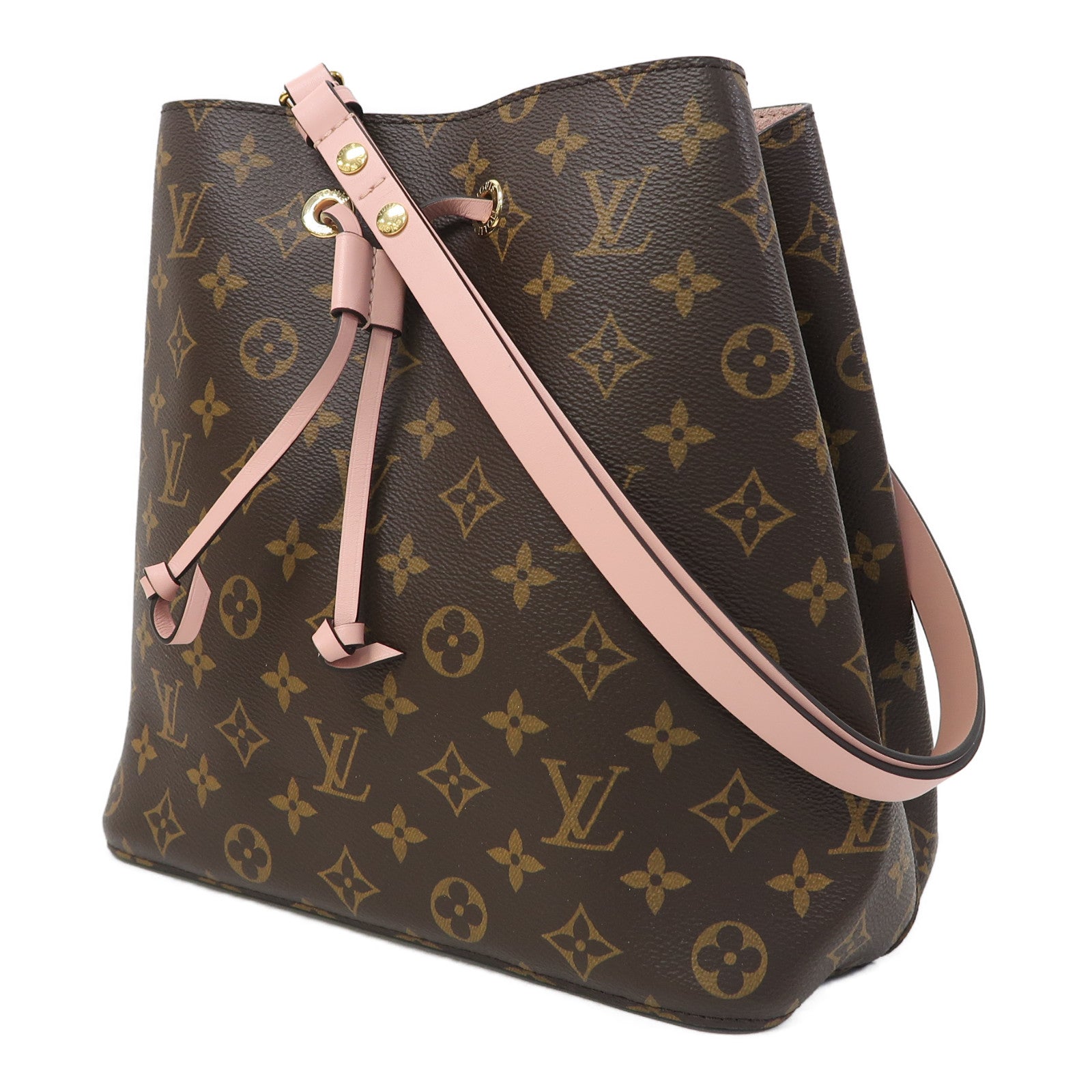 LOUIS VUITTON Monogram Neo Noe MM金扣肩背袋啡色