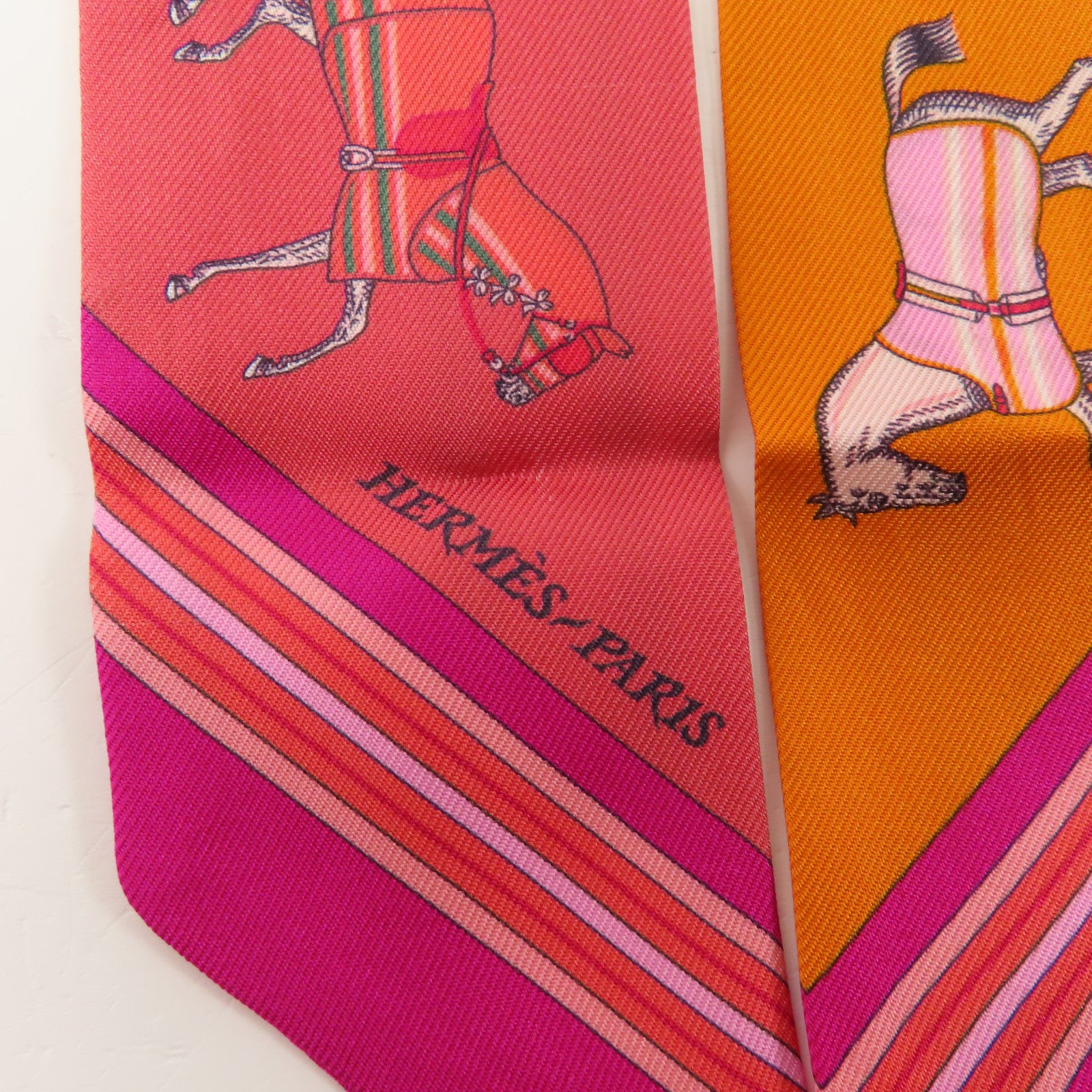 HERMES 絲質Twilly絲巾