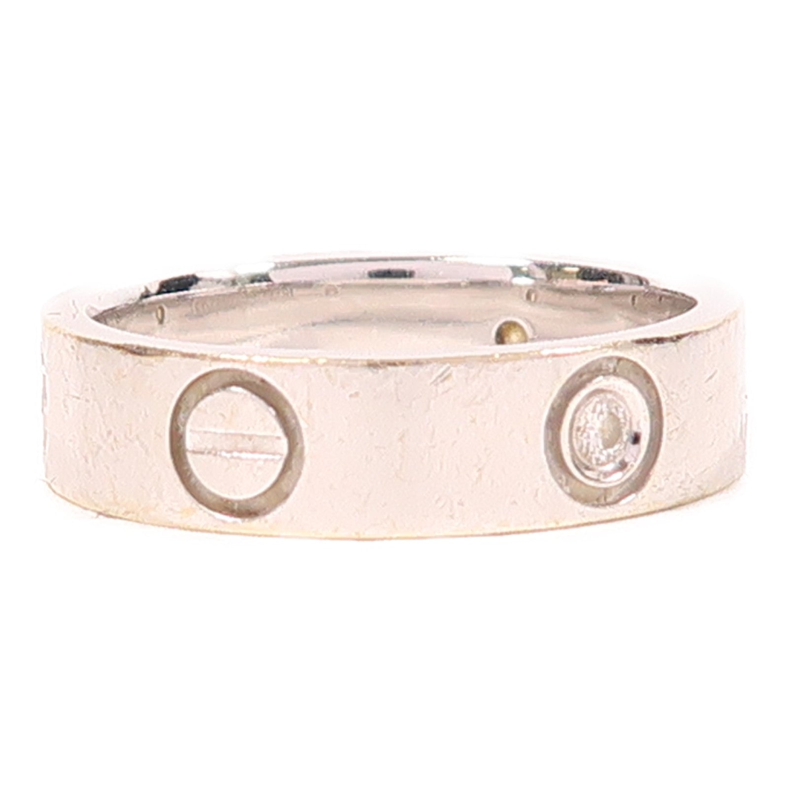 JEWELRY 18K白金Diamond Ring0.111ct鑽石戒指US#7.5