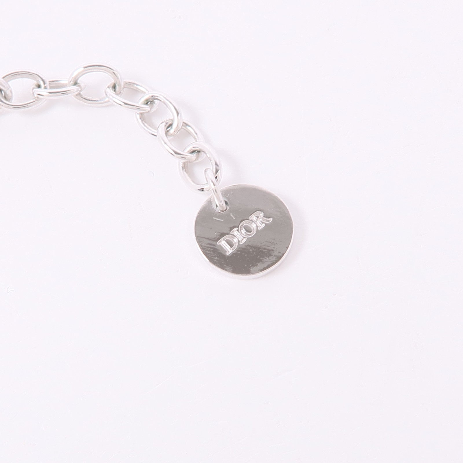 Dior CD Necklace Metal Silver