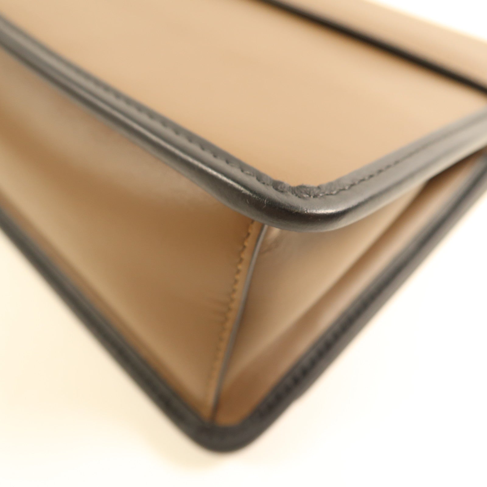 FENDI GHW Shoulder Bag 8BT286 Calfskin Leather Brown