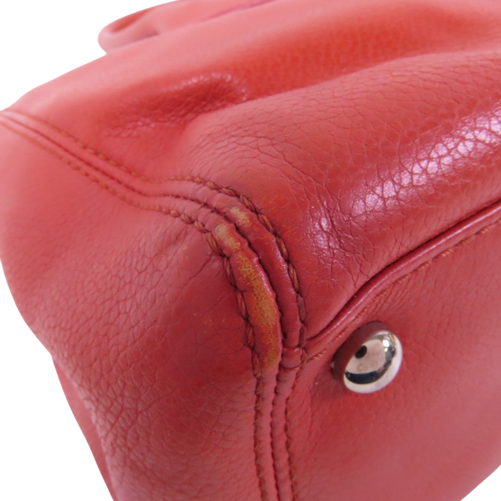 CHANEL 牛皮皮革Shoulder Bag銀扣肩背袋