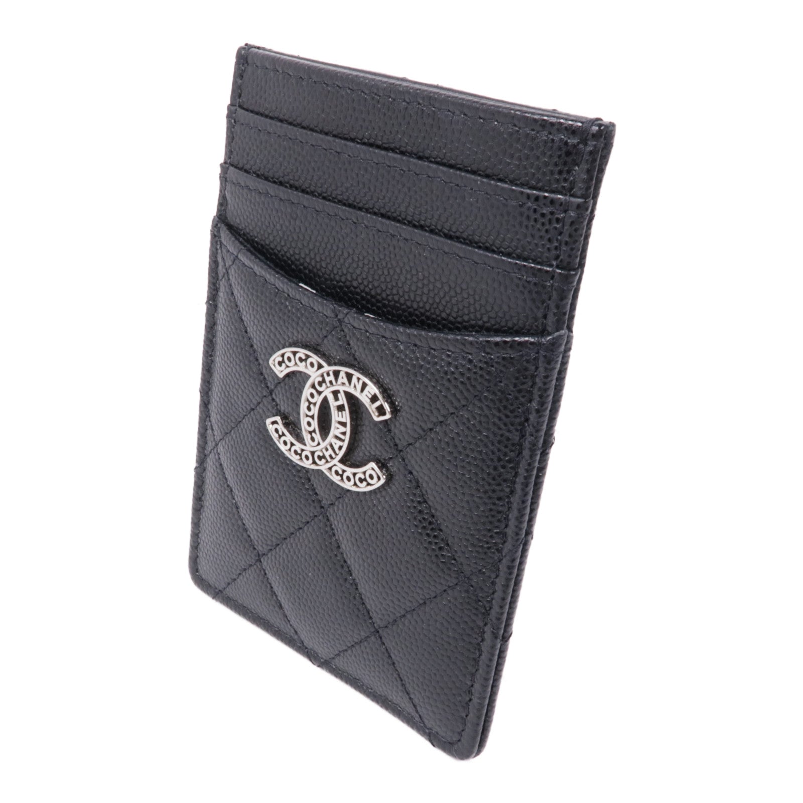 CHANEL 牛皮皮革Card Case卡片套黑色