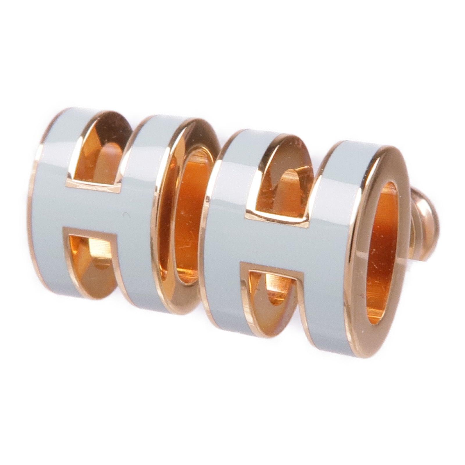 HERMES 金屬Mini Pop H耳環
