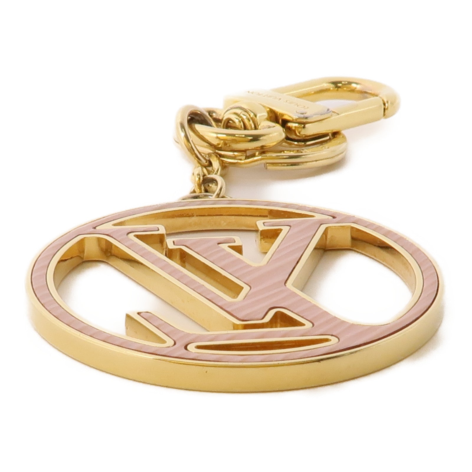 LOUIS VUITTON 金屬Key Ring Charm鑰匙圈金色/紅色/粉紅色