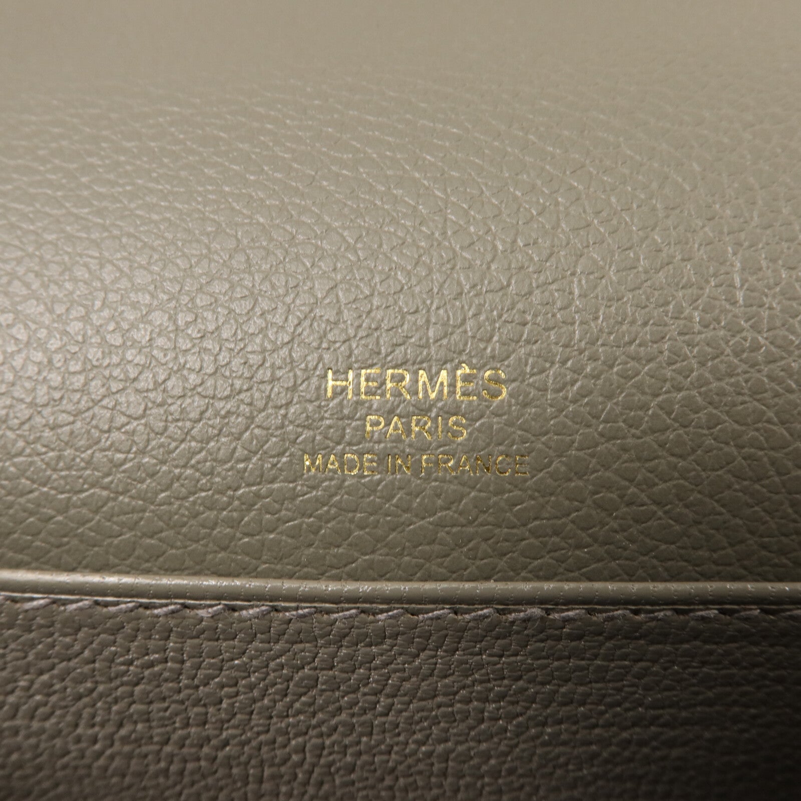 HERMES Evercolor皮革Roulis Mini肩背袋Gris Meyer