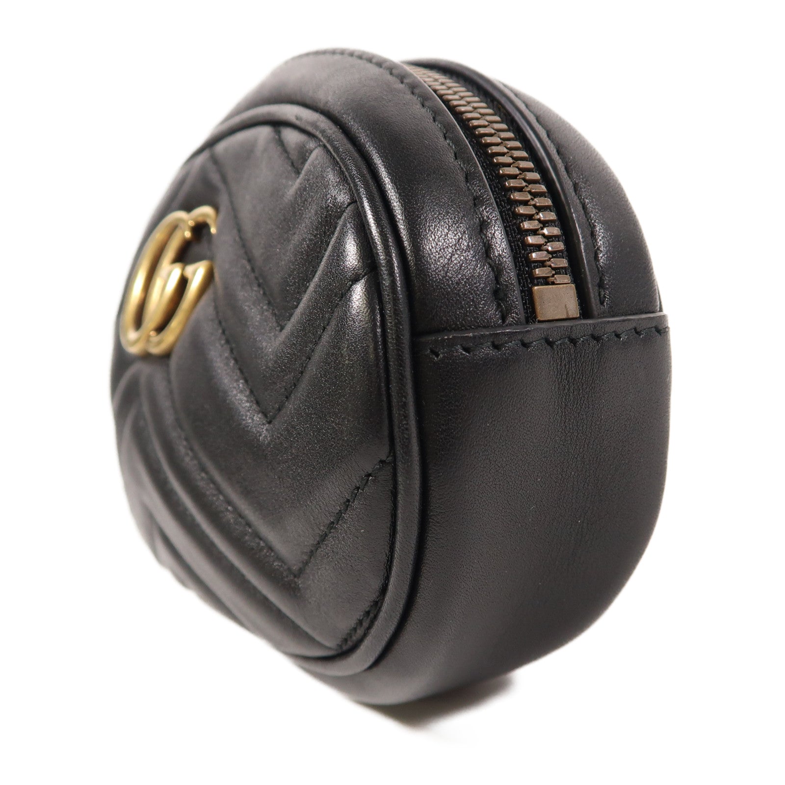 GUCCI 【激減優惠】牛皮皮革GG Marmont金扣腰包