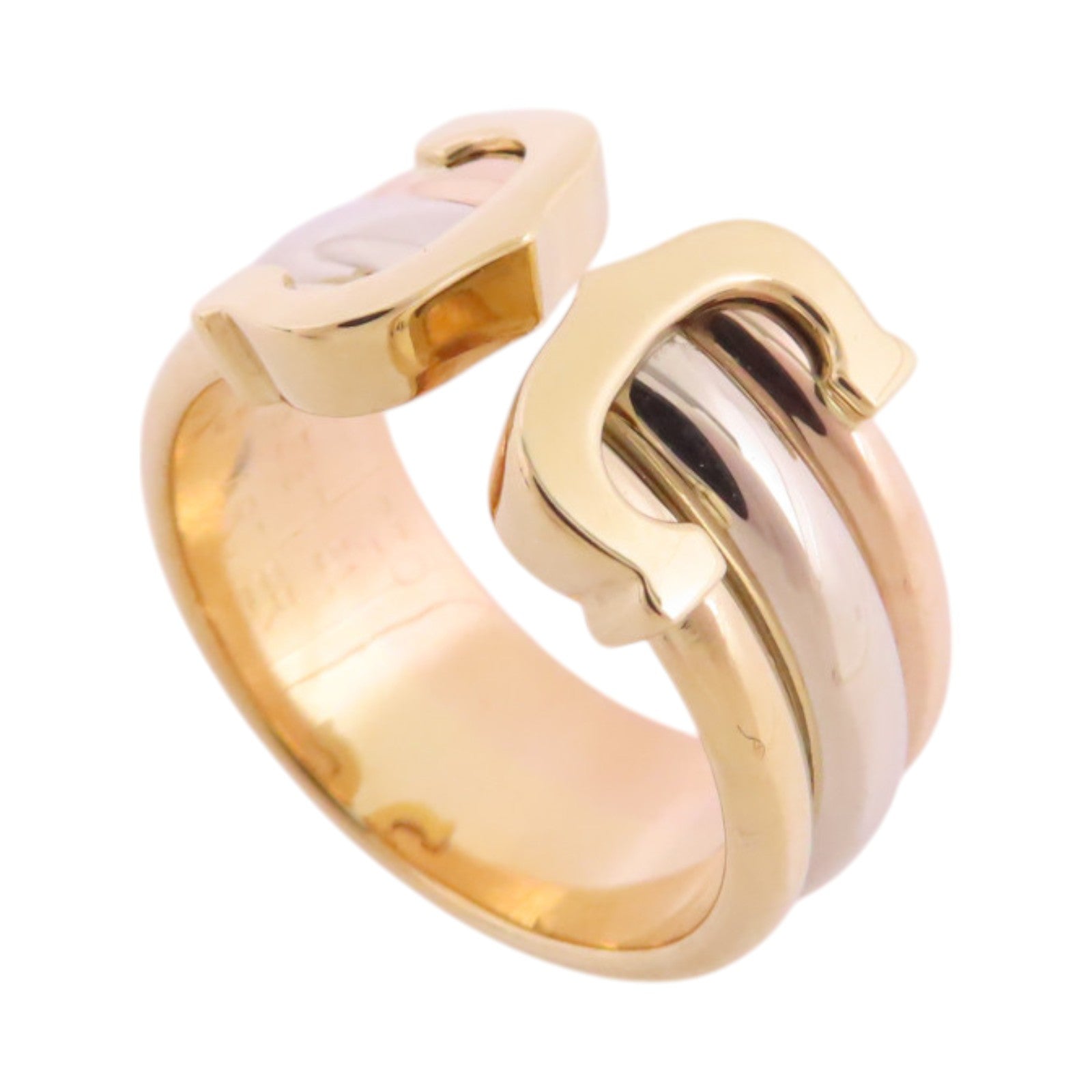 CARTIER 18K白金/黃金/玫瑰金C2 Ring戒指#51/US#6.5