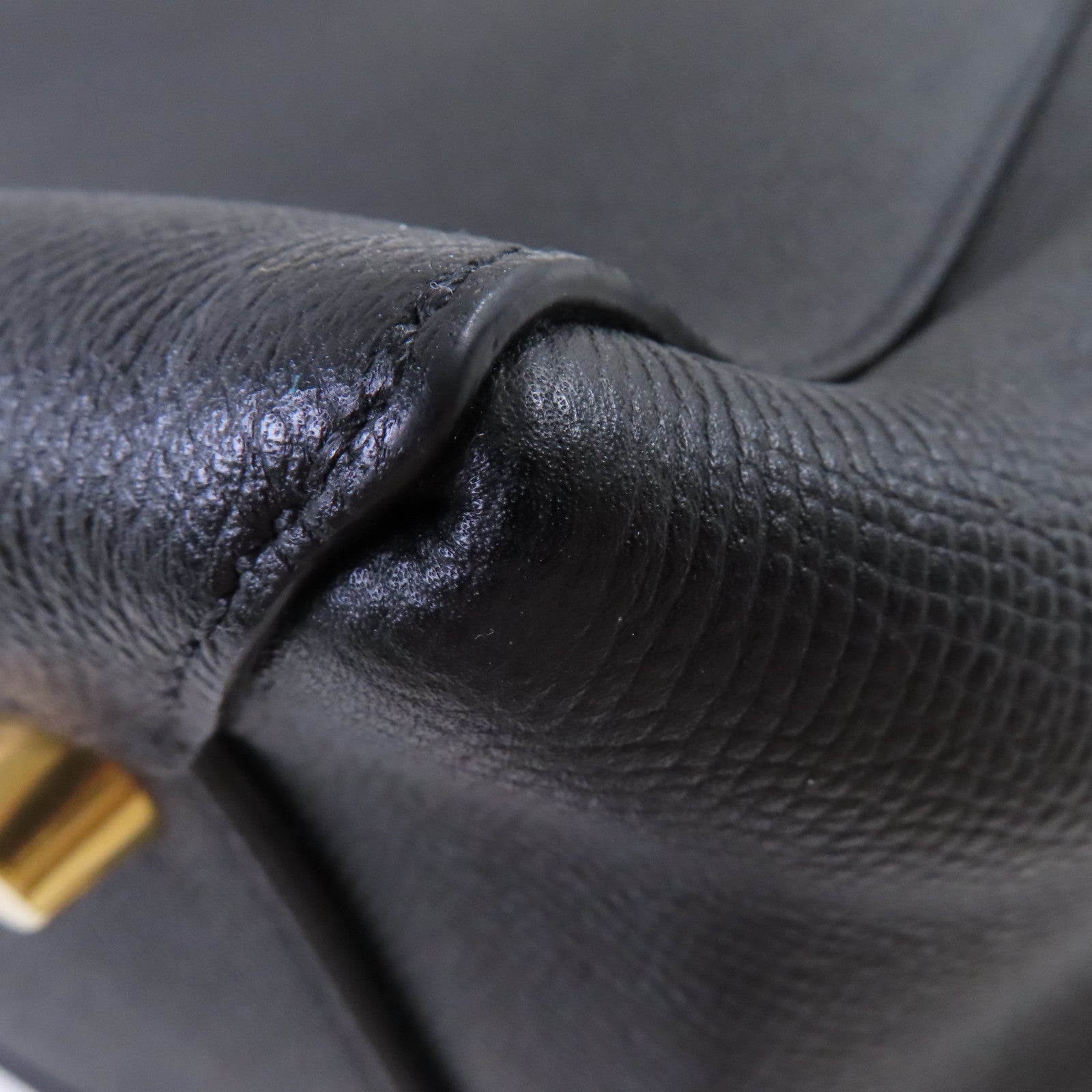 CELINE 牛皮皮革Belt Bag金扣手挽肩背兩用袋黑色